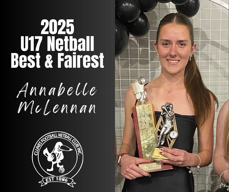 Congratulations to our u17 netball award winners!!