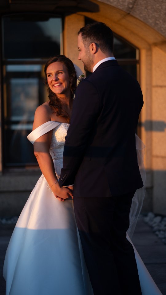 Emily and Shaun taking in the sunset views of Liverpool atop the iconic Liver Building, what a romantic way to start married life 🌇
I've been editing their full length film recently and can't wait to share the highlights soon. 🧡
Congratulations you guys!!