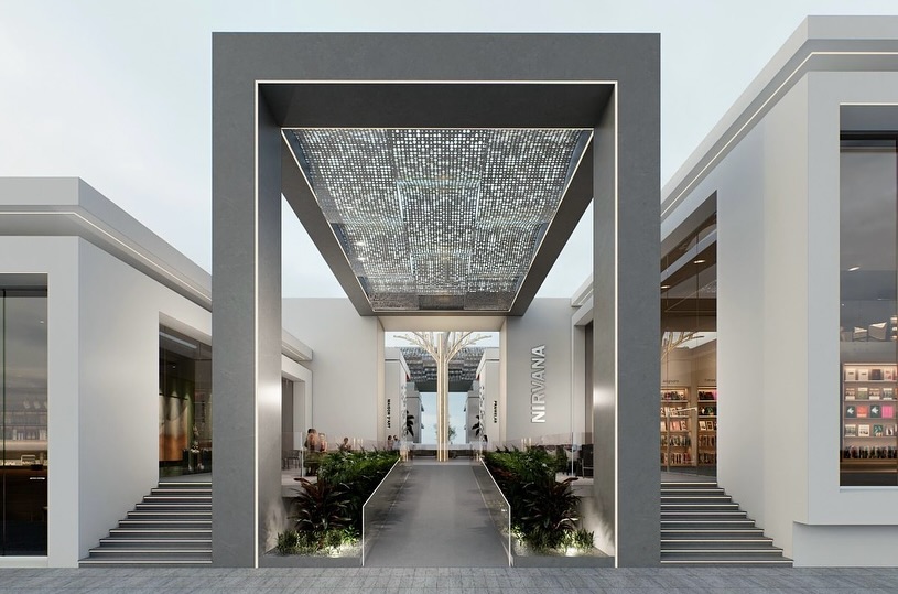 Step into a space where architecture meets lifestyle and leisure.This stunning commercial hub is designed with open-air promenades, sleek glass-fronted stores and a dramatic sun-filtered canopy that transforms light into art.Thoughtfully integrated seating steps create a social core, welcoming performances, gatherings and everyday moments. This structure emphasizes symmetry and openness, creating a visually balanced and inviting atmosphere with vibrant retail spaces, tropical landscaping, and a contemporary urban vibe, this development isn’t just about shopping- it’s about experiencing community, style and innovation in one iconic destination.
Planning and Design by:
Ar.Prashant Chougule @ar.prashantchougule
@ecogreenconsultants
#ecogreenconsultants #ecogreen #commercialbuilding #modernarchitecturedesign #urbandesign #commercialspace #retailexperience #architevturaldesign #lifeandleisure #iconicdesign