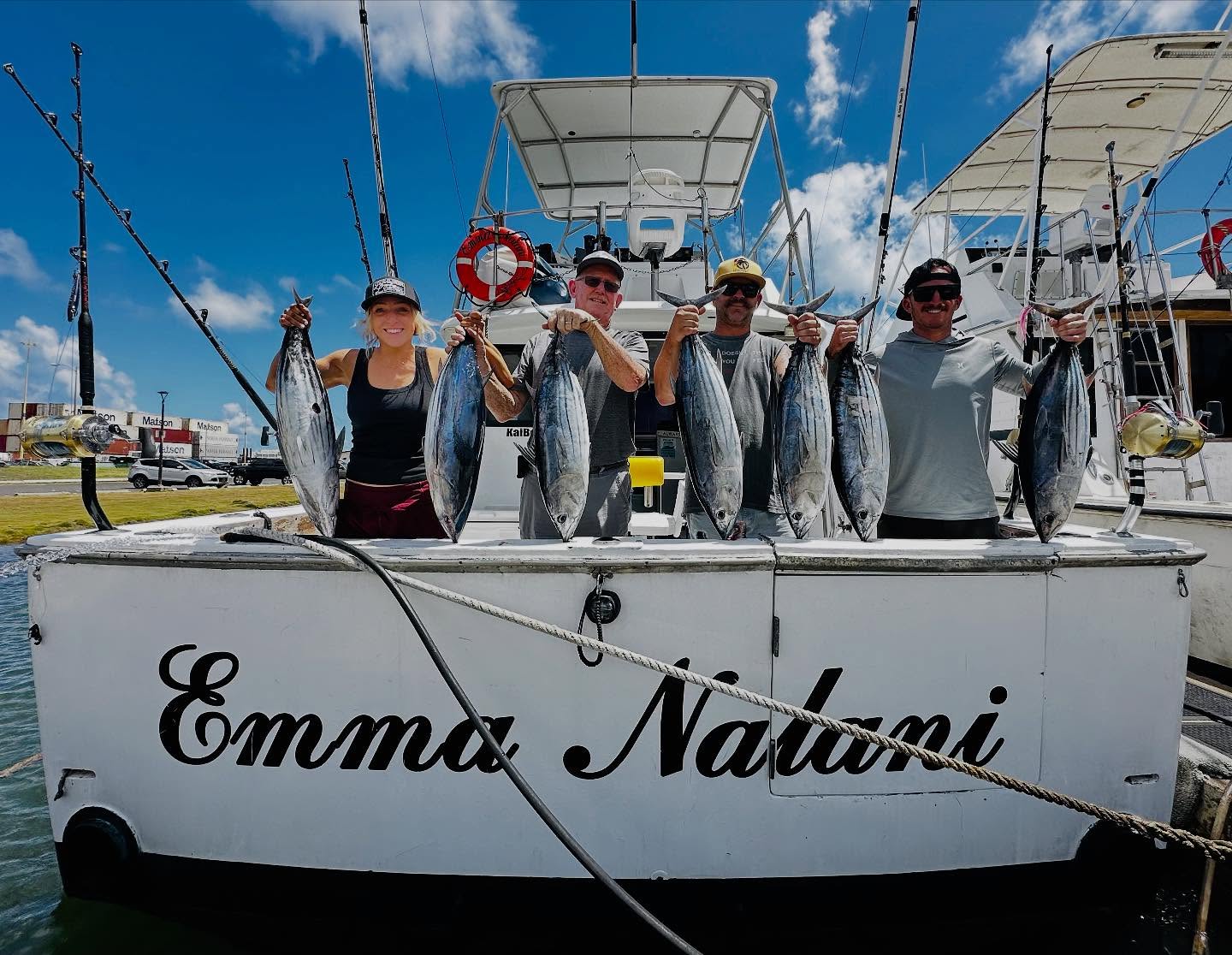 Family fun on the Emma Nalani 🎣 Sacramento crew crushed the Aku—could’ve stocked Costco but let plenty swim 😉 Bird pile was so thick we even released a “sea chicken” 🐦💨 Wrapped it up with a ♥️ tuna sashimi dock lunch 🍣🔥
Call to make your dreams of catching fish in Kauai, Hawaii come true 👉 +1 (808) 652-4556
Or book online 24/7 🌐 www.gofishkauai.com
.
.
.
.
.
.
#GoFishKauai #KauaiFishing #HawaiiFishing #DeepSeaFishing #SportFishing #FishingLife #SaltLife #FishingDaily #OceanLife #FishingTrip #FishingAddict #CatchOfTheDay #TunaTime #AkuFishing #MarlinHunting #BigGameFishing #IslandLife #HookedUp #FishingFun #OffshoreFishing #SeaToTable #FreshCatch #FishingHawaii #FishOfInstagram #Shimanousa #FishingAdventure