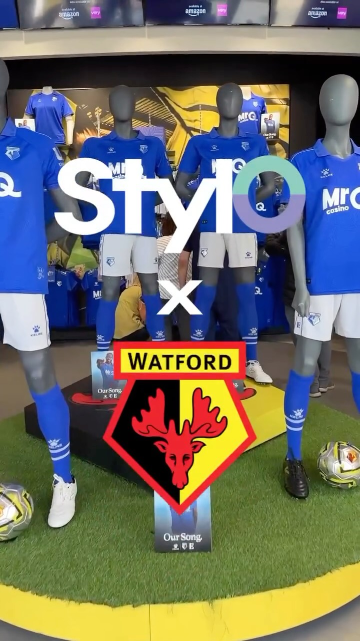 Celebrating 50 years of Sir Elton John becoming chairman of Watford FC. Look out for the special edition blue kit to mark the occasion! #EltonJohn #watfordfc #stylo #football #50years #celebration