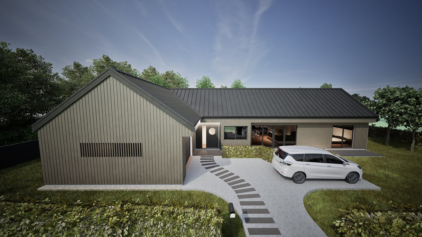 Located in the heart of Lake Hāwea, this new house combines contemporary design with functional family living, offering generous open-plan spaces and strong connection to the outdoors to enjoy the stunning views of the surrounding landscape. Designed for a very friendly client who intends to build it himself, the project reflects both our design philosophy and his hands-on dedication to create a home that celebrates the Central Otago lifestyle.