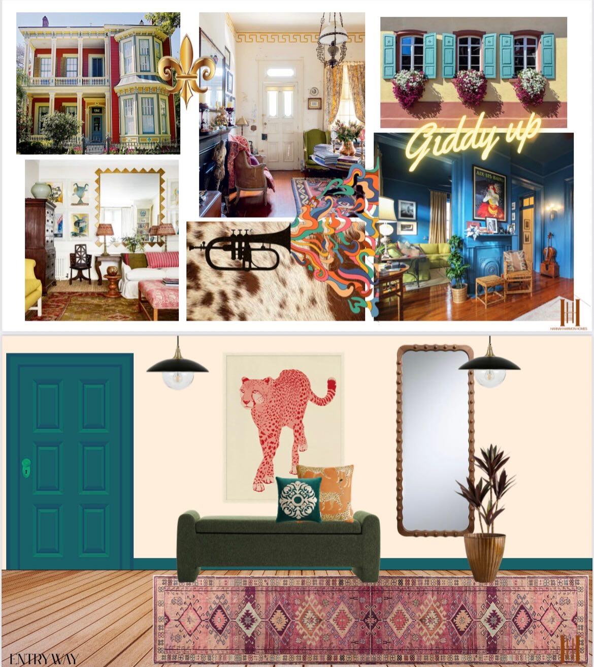 “Bayou brass meets Lone star sass” is the direction for this 2 bd downtown apartment in Austin, TX! ⚜️⭐️🎺
My neighbor from New Orleans wanted a little slice of home for their rental & I couldn’t help myself with all things @worldmarket & @anthropologiehome
YES- it’s dramatic. YES- that’s my style.