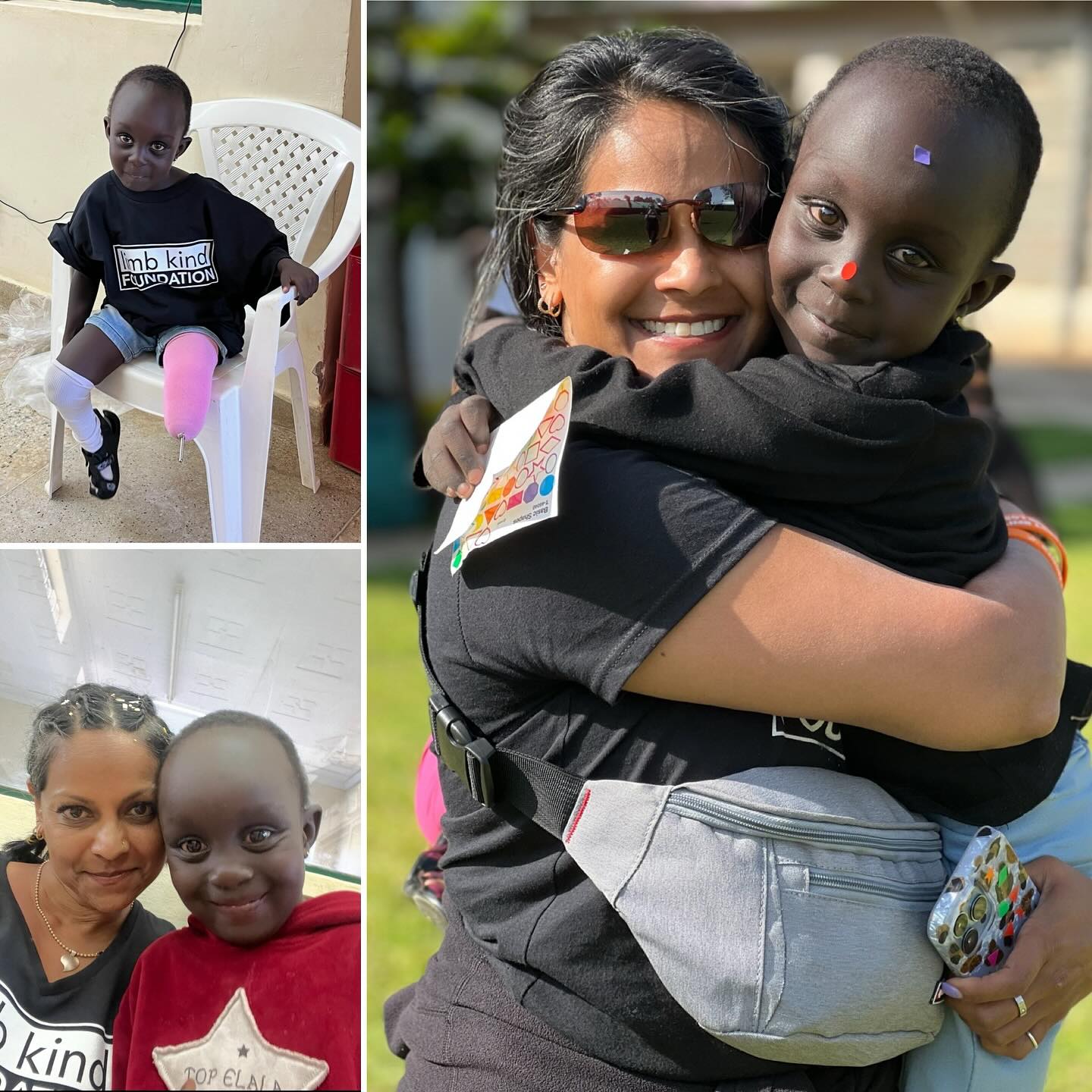 From San Antonio to Kenya-love & kindness has no borders. …these pics were taken in Kenya, where SAAF Founder Mona joined the Limb Kind Foundation on their mission to provide prosthetics for children in need. Your donation = more smiles like this. 🌟 link in bio. 🧡🫶🏽