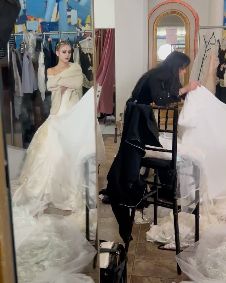 It was the deepest honor to step into this designer’s vision and be part of her journey.
When she first reached out, the energy radiating through her words was pure magic. She spoke with such clarity, passion, and fire that I knew I was stepping into something unforgettable. There this aura of love for her craft that was undeniable.
Watching her work in real time—stitching, pinning, creating beauty out of chaos—was like witnessing art come alive. Every move, every decision, was infused with love and intention. The beauty and elegance coming out of her movements left me in awe just minutes before the show started. Her dedication to making her vision come to life was truly inspiring.
Her presence was rare. Her artistry, timeless.
Rest easy, Izzy. You are loved, and your brilliance will live on in every piece you touched. 🕊️