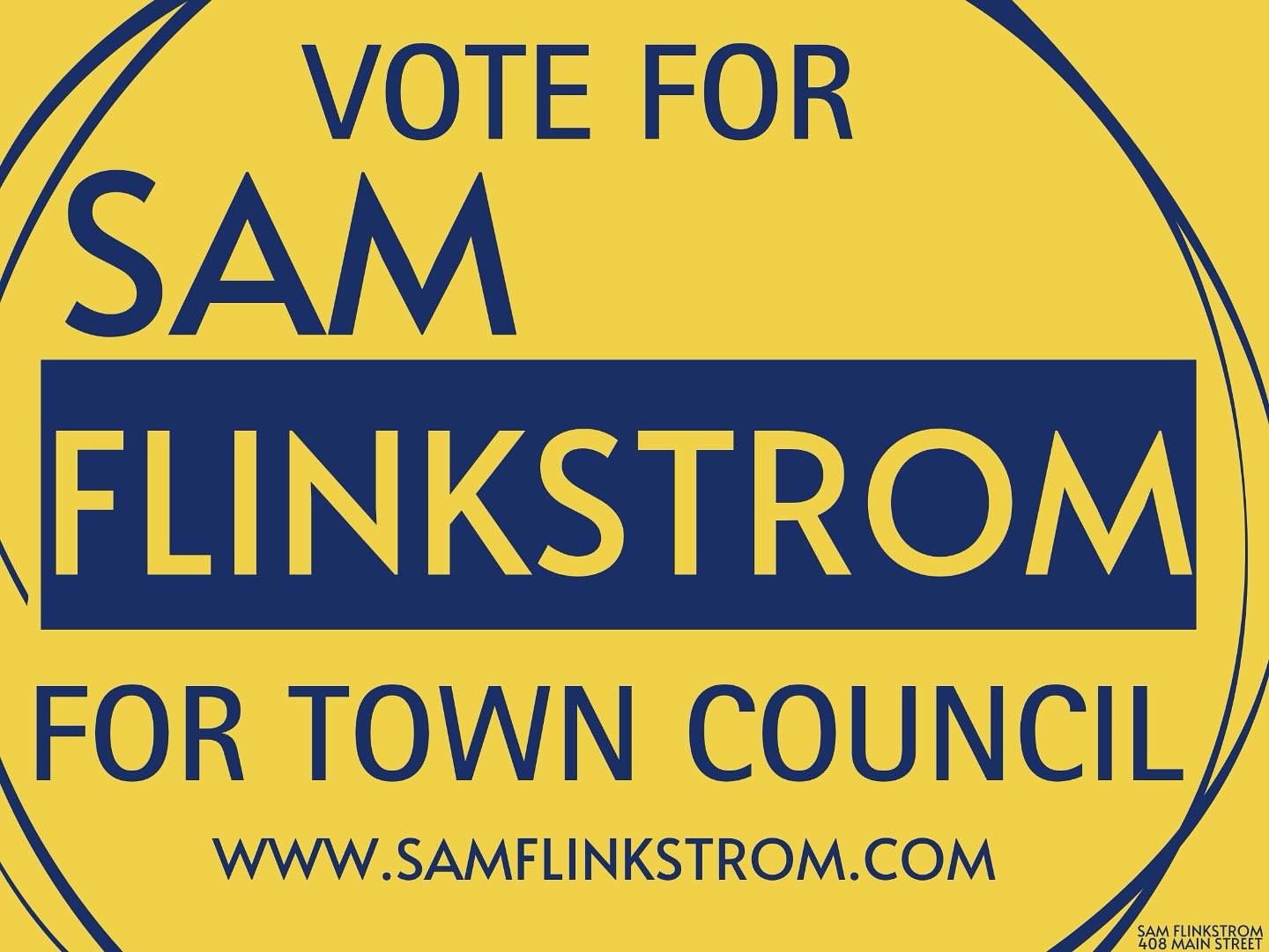 Hi guys! Roxanne here. You may have noticed this new campaign sign at the beer garden.
From fixing draft lines to fixing town politics, my co-owner & partner in everything, Sam Flinkstrom, is running for Town Council.
Heās bringing the same energy, care, and commitment that he puts into our family (and our two small businesses: Happy Valley & Sefco Engineering) to the future of our town in order to make sure South Berwick is the kind of place where all families, small businesses and community thrive.
If you want to take a minute to learn more about what he stands for, and what heās hoping to bring to the table, check out his website: www.samflinkstrom.com
Iām super proud of him, and I hope youāll take a minute to see why. āŗļø