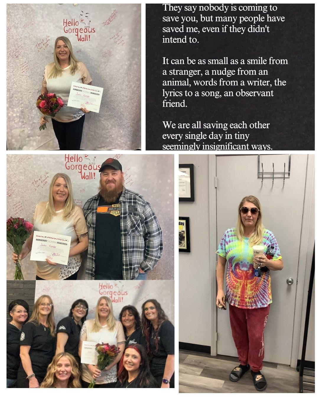 ✨ Hello Gorgeous Makeover – Jackie Koebler ✨
Today our Hello Gorgeous family had the privilege of celebrating Jackie Koebler — a woman whose strength and resilience inspire everyone around her.
Jackie has faced more than most of us could ever imagine. In 2015, she bravely chose a preventative double mastectomy after testing positive for the BRCA2 gene. Then in 2019, her world shifted again when she was diagnosed with Stage 1 pancreatic cancer. She fought with everything she had — through chemotherapy, major surgery, and all that comes with it — and emerged cancer-free.
For almost five beautiful years, Jackie was able to live fully with her family and friends, celebrating milestones, laughter, and love. But in February of this year, on her 40th birthday, she received the devastating news no one wants to hear: the cancer is back. This time, it’s Stage 4, and it has spread to her liver.
At her Hello Gorgeous makeover today, Jackie allowed us to pour love into her — to remind her that she is radiant, strong, and truly gorgeous. Her beauty and bravery shine so brightly, even in the face of her toughest battle.
Now, Jackie needs us. While she will receive disability, the costs of medications, transportation, and everyday life add up quickly. She has always been the first to show up for others, and the last to ask for help herself.
💜 Please join us in supporting Jackie and her family. Donations can be made here:
👉 https://gofund.me/a0697f447
Whether through a donation, a prayer, or sharing her story, thank you for helping us surround Jackie with love and strength as she continues this fight.
#HelloGorgeous #CancerWarrior #SupportJackie