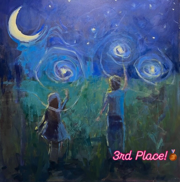I am delighted that my painting received 3rd place at the FCA Fraser Valley Chapter Exhibition!
I had so much fun painting this from a memory of my son and close friends playing with sparklers in our backyard.
The show is on all weekend. There are some wonderful art pieces in the show, so come on in and have a look!
#fca #bcartist#fireworks#sparkler
