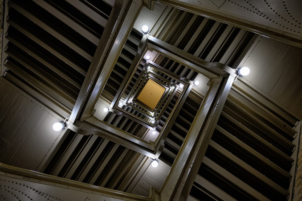 Architecture DNA — I’ve been wanting to photograph this double helix staircase inside International Market Square for years. One of the first of its kind in the U.S., it was built with two stairways spiraling together so workers could go up and down without colliding.
What makes it even more special is that it’s not far from home—and right near where I used to work. It’s rarely open to the public, but thanks to the IMS sample sale, I finally got my shot.
#ArchitectureDNA #ArchitecturePhotography #Minneapolis #DoubleHelix #HistoricBuildings #HiddenArchitecture #DesignLovers #OnlyInMN #MinneapolisHistory #MNarchitecture