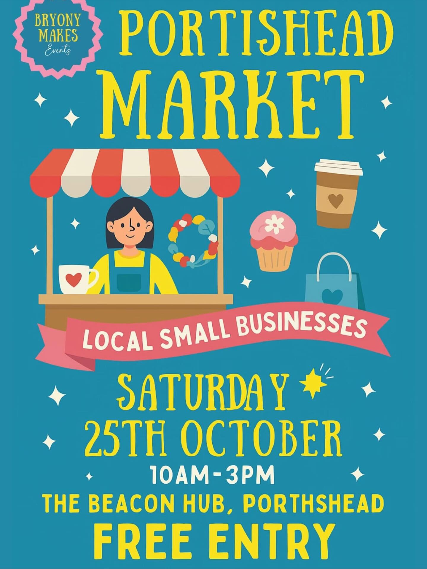 ✨ Our next event is at The Beacon Hub in Portishead! ✨
Not sure where that is? 👉 It’s inside Portishead Methodist Church.
☕ There’s a lovely café on site serving tea, coffee, and cake – perfect while you browse our indoor market packed with talented local artisans. Expect to find candles, art, textiles, cake, jewellery, and so much more. 🎁
🕙 10am – 3pm
🎟️ Free entry
Come along, support local makers, and maybe even get a head start on your Christmas shopping. 🎄💜
#PortisheadEvents #SupportLocal #ShopLocal #MakersMarket #HandmadeWithLove #LocalArtisans #PortisheadLife #NorthSomerset #ChristmasMarket #CraftFair #MeetTheMakers #UniqueGifts #LocalBusinessLove #ArtisanMarket