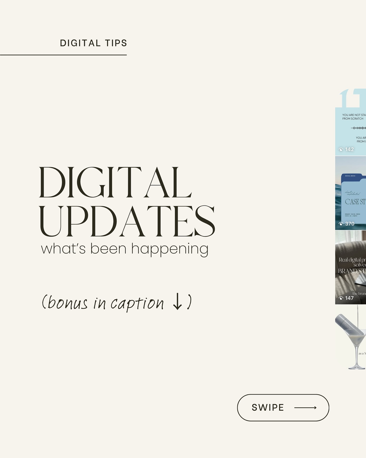 Digital moves fast— so we made it scrollable... Your mini brief for a big month in digital → Swipe for all the updates and save for your next content brainstorm.
Check below for bonus info ↓
INSTAGRAM (coming soon)
- Comment posts with pictures.
- Updates to DM requests 💌 Besides what we detailed in slide 6. You’ll also be able to access all story replies more easily with a new “story replies” folder.
- 20-min Reels. The platform is clearly testing video retention and looking to increase the time spent in the platform. Also, more tools for educational and entertainment contents.
- Explore in Stories. To search for content and reach new audiences.
LINKEDIN
- Algorithm is now showing contents uploaded weeks ago, giving them more lifetime and possibility to be seen.
- A new study showed that frequency matters. The more you post, the more your content is shown. It highlights a quantity of 6-10 weekly (suggesting 11 being a great amount).
TIKTOK
- Chat rooms are coming. You’ll be able to invite your 300 loyal followers to a private chat. This is a space to engage with your most precious audience.
- You can now send 1min audios and attach images and videos.
YOUTUBE
- Effect Maker launch: Create your own video effects.
~
#instagramnews #instagramupdates #digitalupdates #socialmediastrategy #instagramtips #instagramhacks #algorithminsights #socialmediatips
