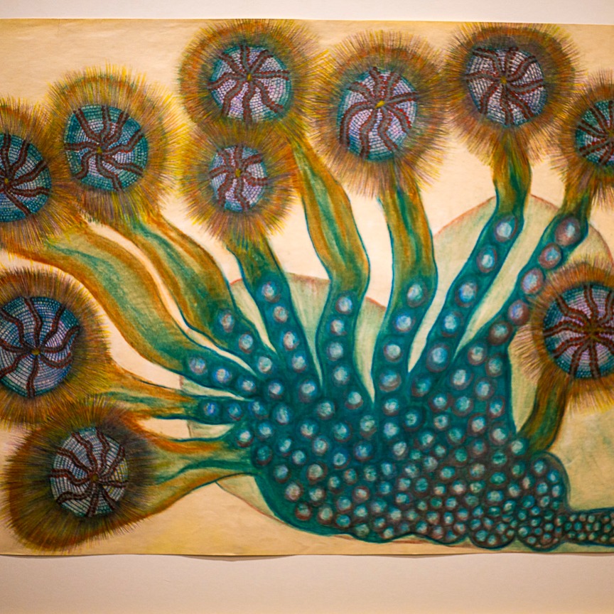 L’exposition d’art brut s’achève.
Entre graphisme, écritures inventées, ésotérisme et approches interculturelles, ces œuvres prolongent le geste au-delà des murs.
#ArtBrut #OutsiderArt #Graphisme #Écriture #Esotérisme #Interculturalité #créationsingulière