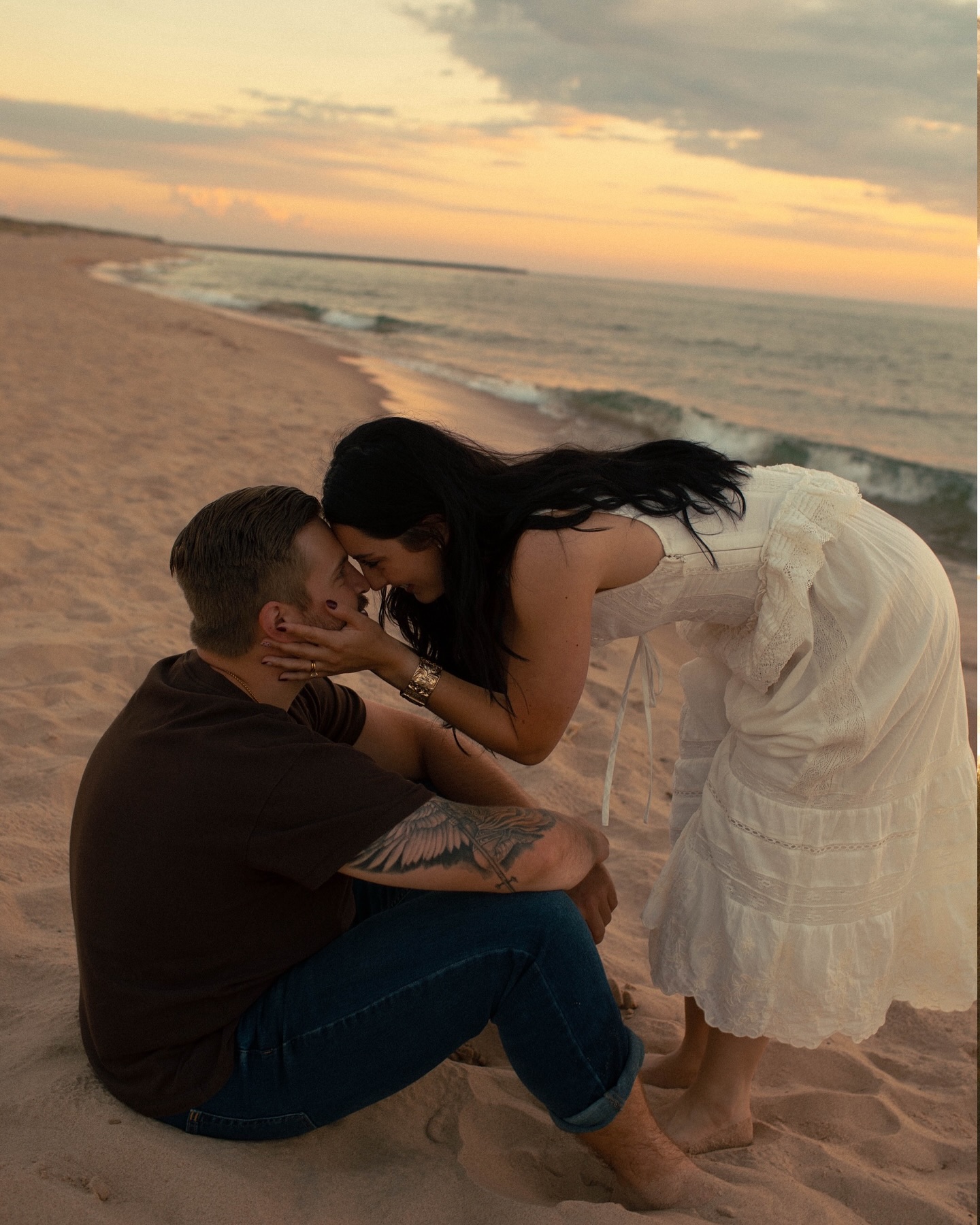 The beginning of forever. Honestly I’m going to miss these beach sessions real soon in Michigan. Making every warm night count 🫶🏼
—
#CinematicPhotography #EditorialWedding #CinematicLove #FilmInspired #StorytellingThroughImages #NostalgicPhotography #AuthenticLove #MichiganWeddingPhotographer #GrandRapidsPhotographer #loveonfilm