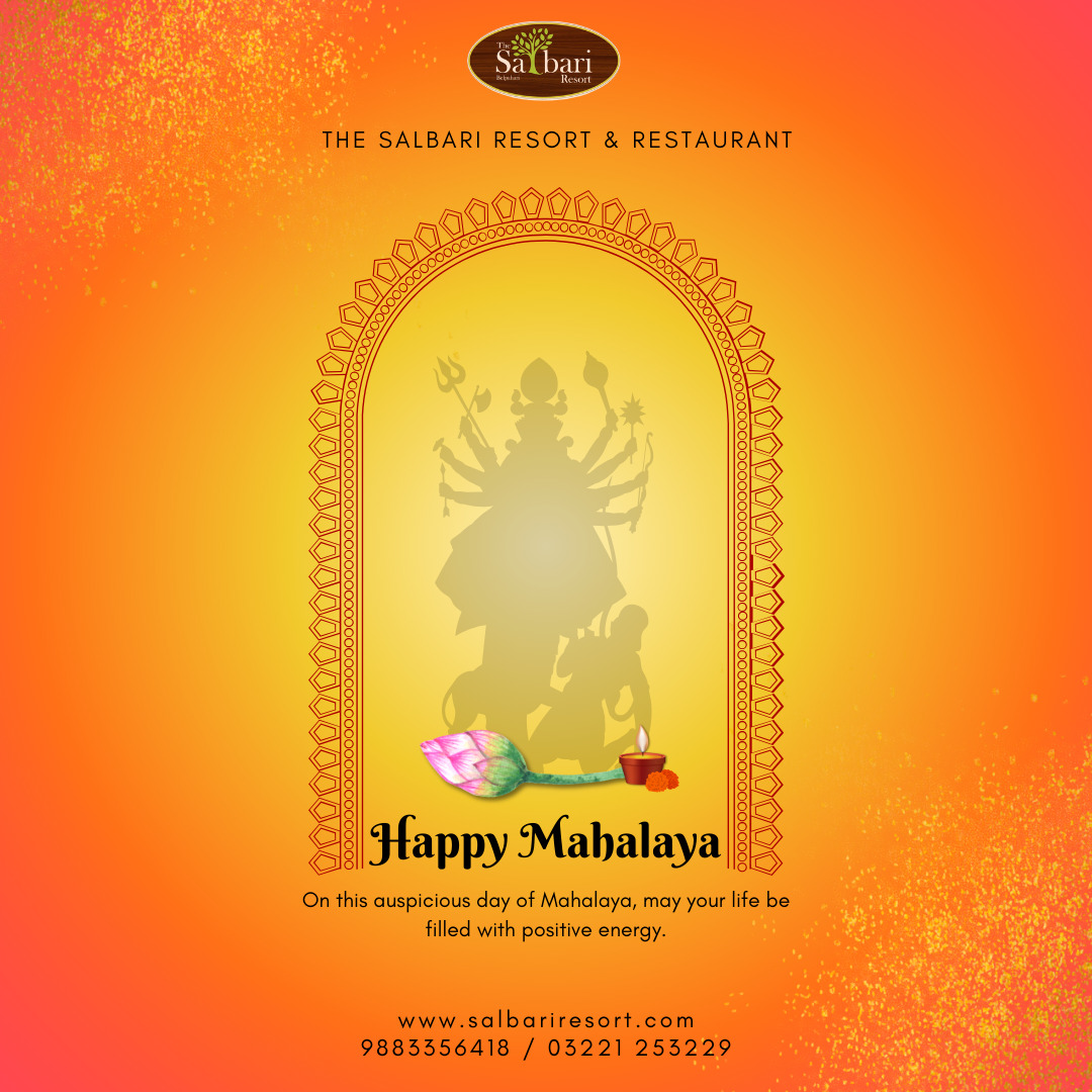 ✨Happy Mahalaya! ✨
On this sacred day, as the divine presence of Maa Durga descends to Earth, may your life be filled with joy, peace, and prosperity.
Warm wishes from Salbari Resort. 🌿
#SalbariResort #HappyMahalaya #Mahalaya2025 #MaaDurga #DurgaPujoBegins #FestivalOfIndia #SpiritualIndia #DurgaPujoVibes #WestBengalTourism #Belpahari #CulturalIndia #PeaceAndProsperity #DurgaMaaBlessings #BengalFestivals #FestivalVibes