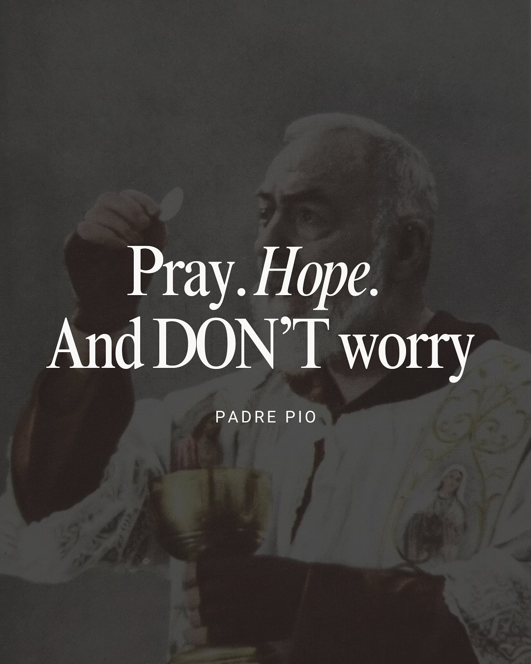 ✨ Today we celebrate the feast of St. Padre Pio! ✨
A humble friar, mystic, and saint who showed us the power of prayer, sacrifice, and trust in God. May we live by his words: “Pray, hope, and don’t worry.” 🙏
#PadrePio #PrayHopeDontWorry #CatholicSaints #YourDivineGrace