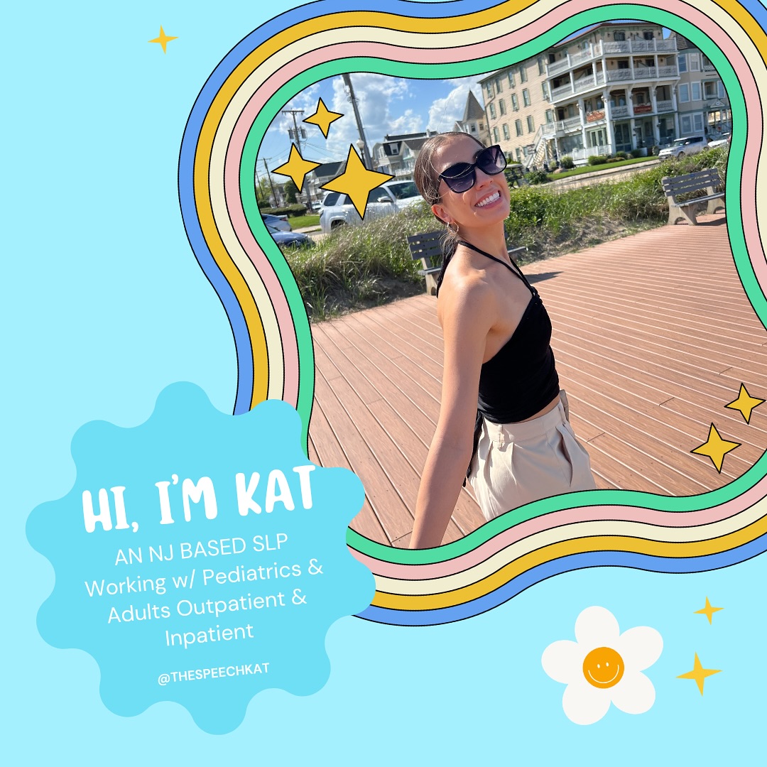 Hi 👋 for anyone new here I'm Kat and I'm an SLP working in NJ in both inpatient but mostly outpatient with adults and pediatrics. I have a love for both populations but swallowing and speech/voice are definitely my jam 🍓I have moved recently and bought my first house with my boyfriend (and best friend - 2 for 1 deal 😉🎁) and enjoy baking, running/walking, yoga, thrifting, and seeing my family dog (Oliver). 
💬 My content has definitely shifted within the past year as I changed jobs from acute rehab with adults to a mix of adults and pediatrics. So grateful for this platform to connect with other SLPs in the field and learn and grow with y'all. 
#speechpathology #speechlanguagepathologist #speech #speechtherapy #slpgrad #slpcf #slpclinicalfellow #slpcfy #slp2b #medslp #therapy #slp #pediatric #pediatricslp