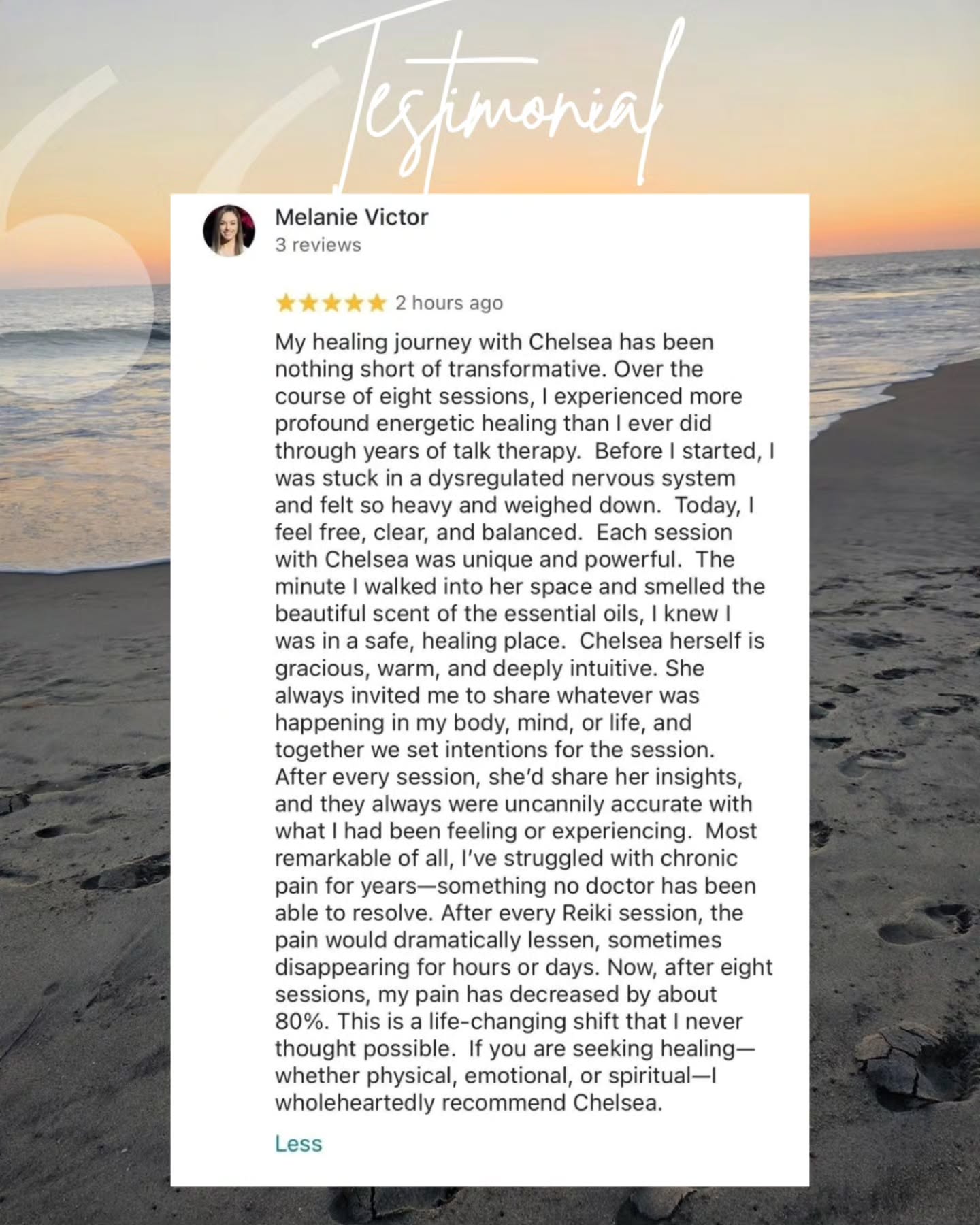 WOW! So grateful for this beautiful testimonial. 🙏