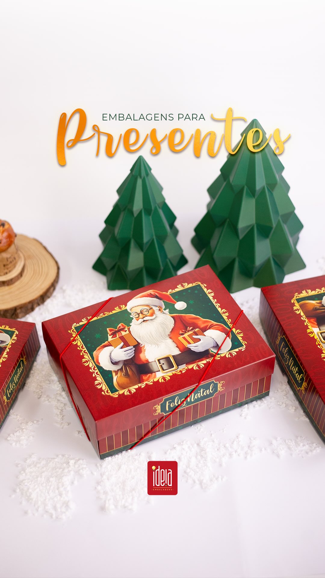 As embalagens da Ideia dão um toque especial a qualquer presente neste Natal! ✨🎅🏼
A Coleção Noel trás diversos modelos e tamanhos para todos os tipos possíveis de presentes!
Entre em contato com a nossa equipe para garantir um Natal incrível com as embalagens da Ideia! ❤️