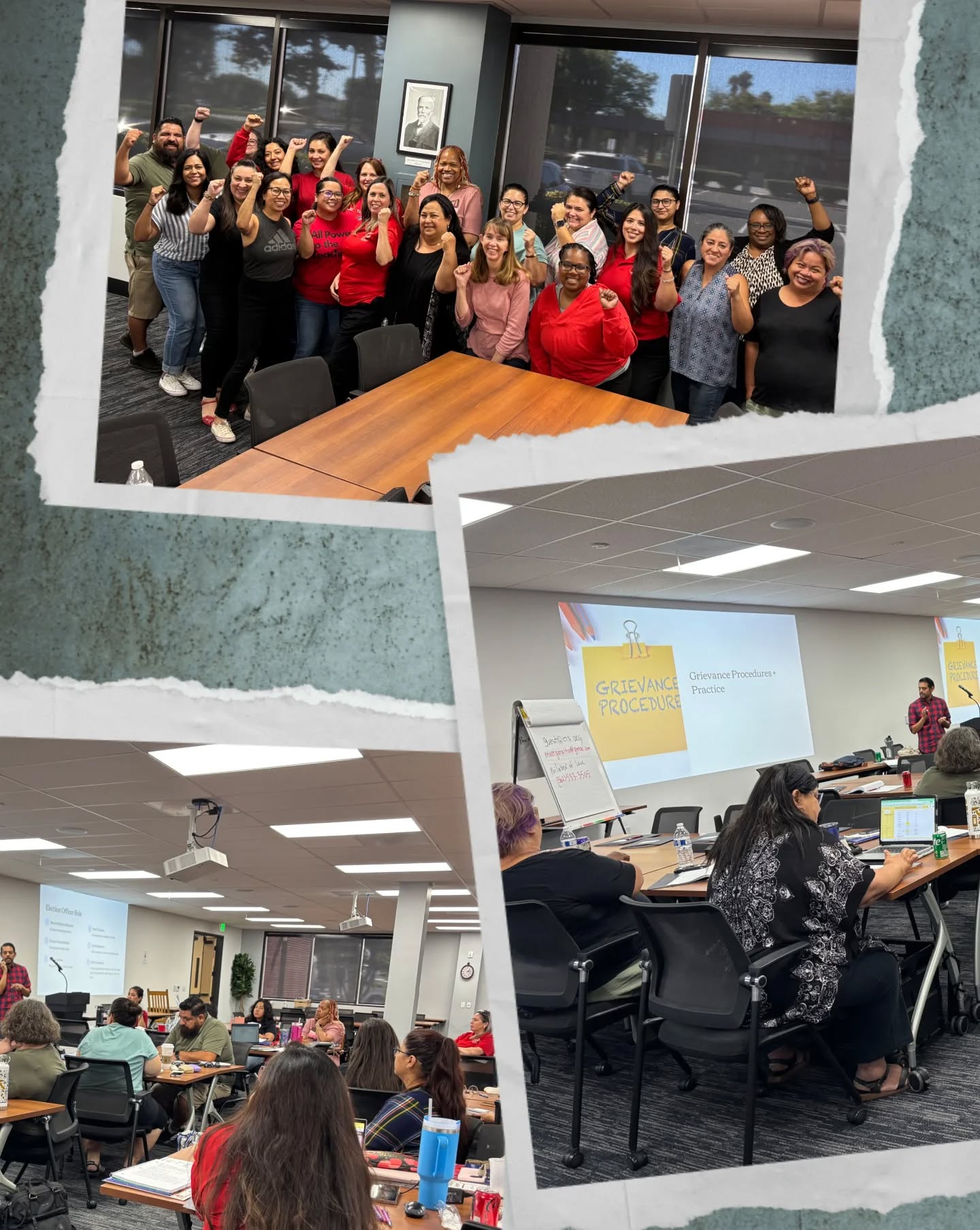 📸 Our 𝐒𝐢𝐭𝐞 𝐑𝐞𝐩𝐬 at work! Thank you for joining us for our Site Rep and Grievance training over the weekend! #StrongerTogether