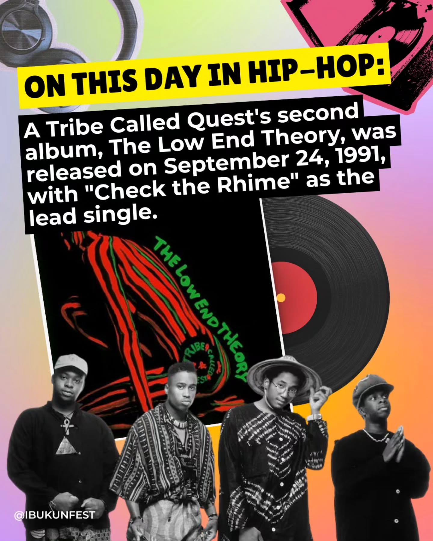 This is a #ATribeCalledQuest STAN account ππΎ Check the Rhime is definitely a forever vibe πΆ Thank you for your contribution to hip-hop!