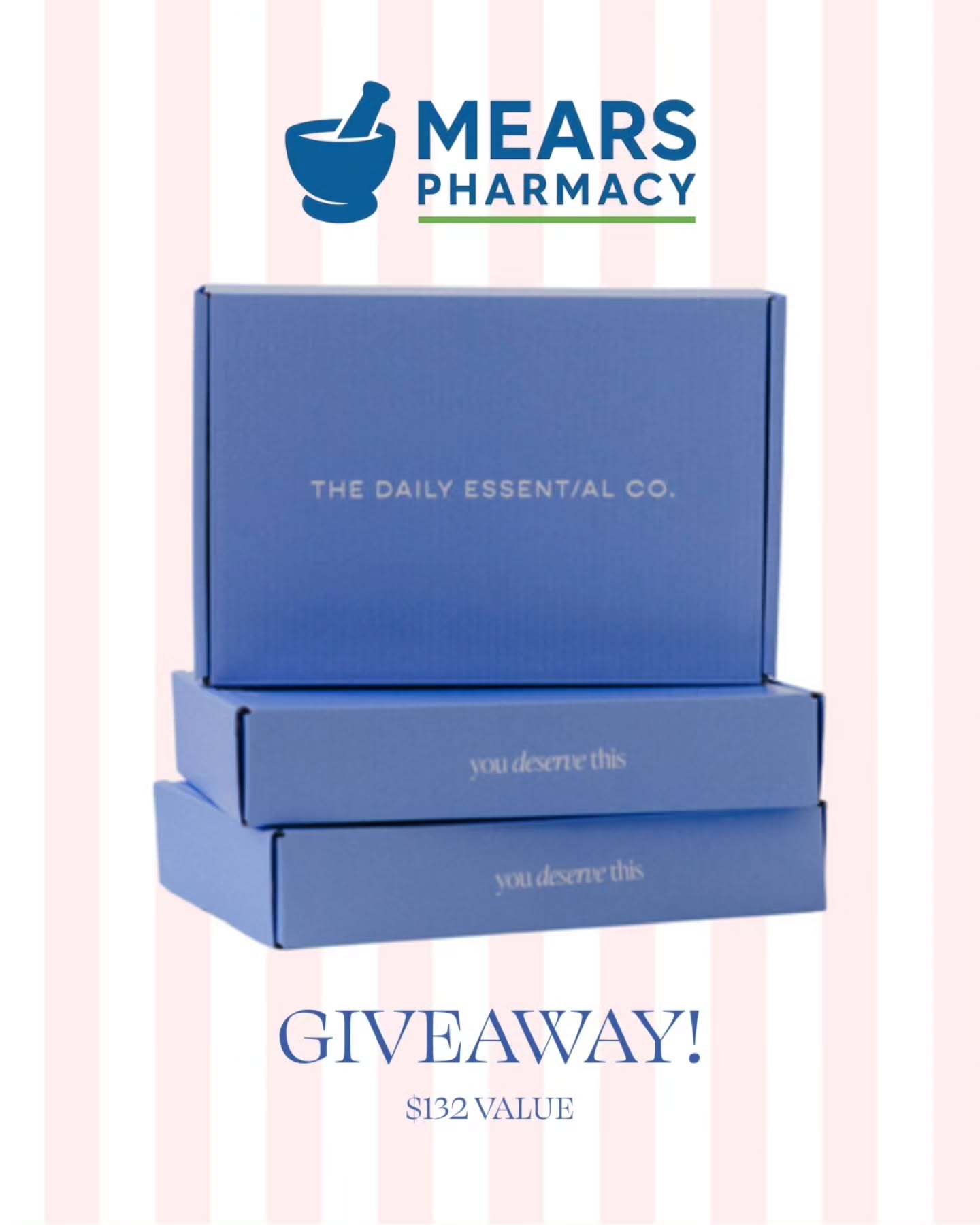 Ready for a skincare upgrade? We're giving away The Daily Essentials Bundle, a $132 value!
As a proud community pharmacy in Farmington, UT, we're dedicated to serving Davis County with exceptional customer service.
We offer free delivery, bubble packing, immunizations, and a fun gift shop featuring local favorites like The Daily Essentials Co.
How to Enter:
*Follow Mears Pharmacy on Instagram.
*Like this post.
*Tag a friend in the comments.
*Share why you love Mears Pharmacy in your comment!
You can enter as many times as you like by tagging a new friend in each comment.
The winner will be chosen randomly and announced on October 1st. Good luck!