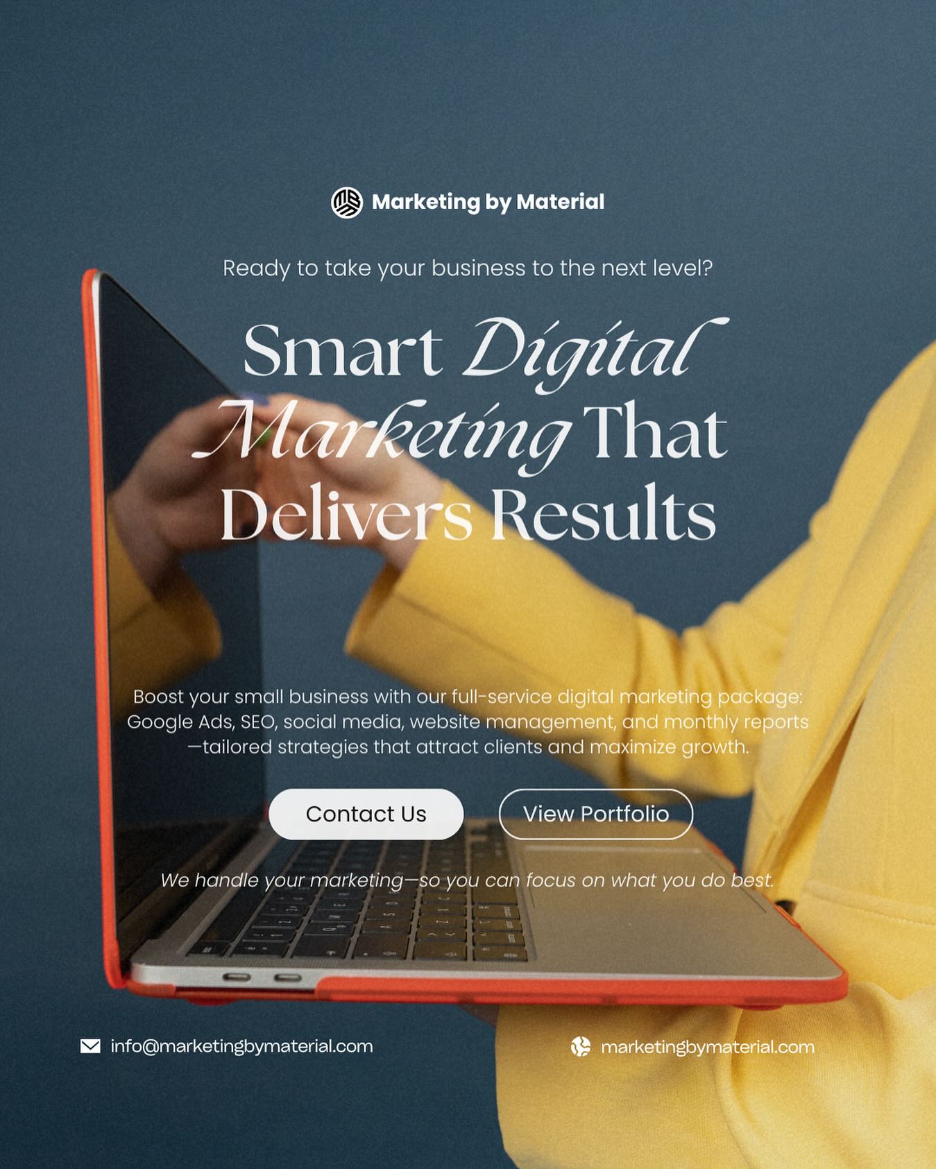 💭 Feeling like your business isn’t being seen online? You’re not alone. Many small businesses struggle with visibility, consistent content, and generating steady inquiries.
That’s where Marketing by Material comes in. 🚀
We provide a full-service monthly package designed to help you:
✅ Run effective Google Ads + SEO for local visibility
✅ Manage Instagram & Facebook (3 posts per week)
✅ Keep your website optimized with booking system integration
✅ Share blog posts & newsletters that retain clients
✅ Track growth with monthly performance reports
📊 What you’ll see:
• Higher Google rankings
• Steady new inquiries & leads
• A polished, engaging social media presence
• Clear insights into your marketing performance
💼 Why choose us?
We specialize in supporting small businesses across BC. From cafés and salons to professional services and retail—we know how to build visibility and bring the right customers to your door.
✨ Ready to grow your business?
📩 DM us or email info@marketingbymaterial.com today.
Let’s build long-term success together.
#SmallBusinessMarketing #MarketingByMaterial #DigitalMarketing #SEO #SocialMediaMarketing #GrowYourBusiness #GoogleAds #FacebookAds #InstagramMarketing #WebsiteManagement #VancouverBusiness