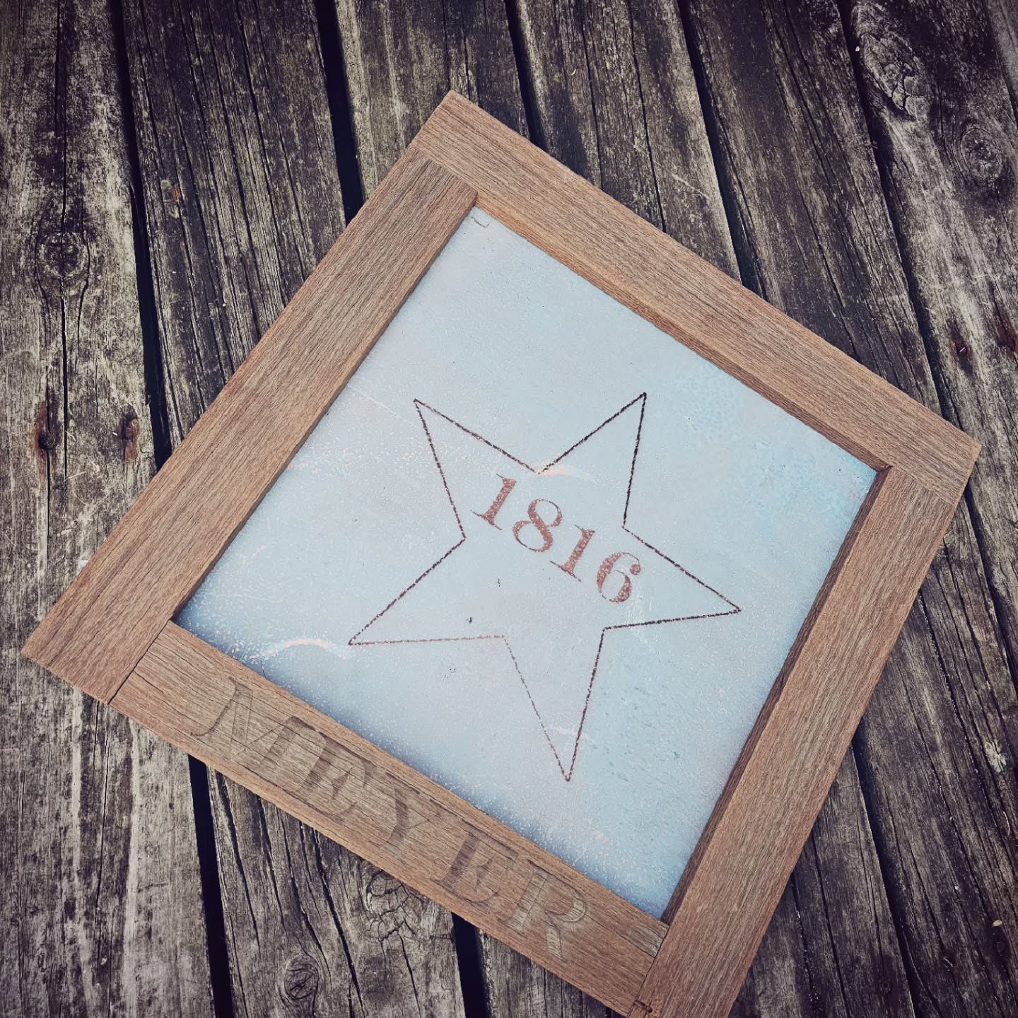 Can't take all the credit for this one. The idea, patina copper, and frame was the work of my man...I assisted with the laser work.
#customleathersplus #laserengraving