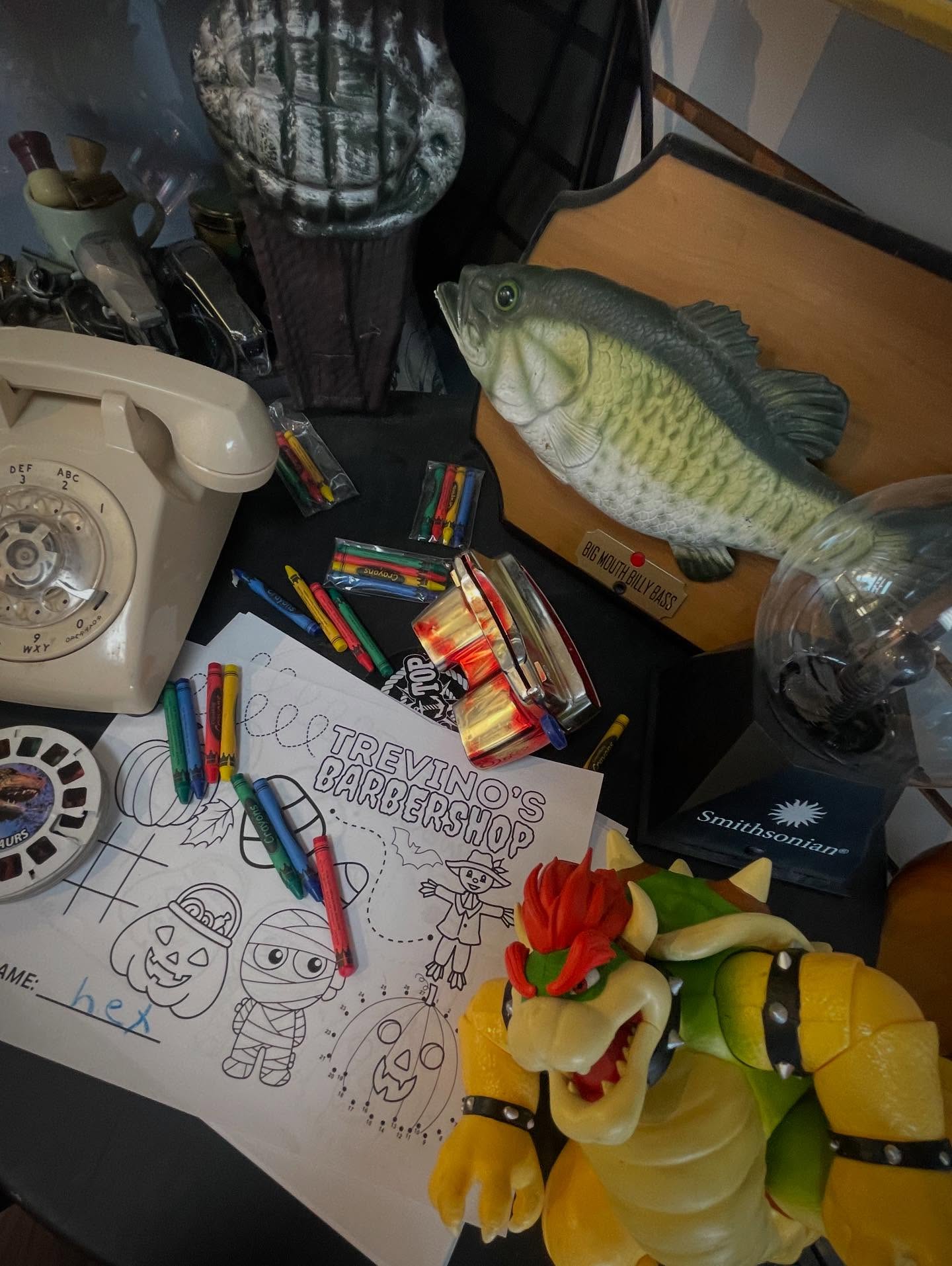 Table of mysteries here at Trevino’s!