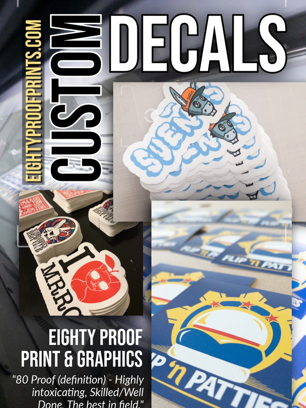 Contact us now to find out how we deliver in just 1 day!!!
info@eightyproofprints.com
#eightyproofprintandgraphics #80proof #eightyproof #decals #banners #posters #wraps #customshirts #htv #screenprint #dtg #digitalprint #sublimation #puzzles #coasters #phototiles #houston #texas