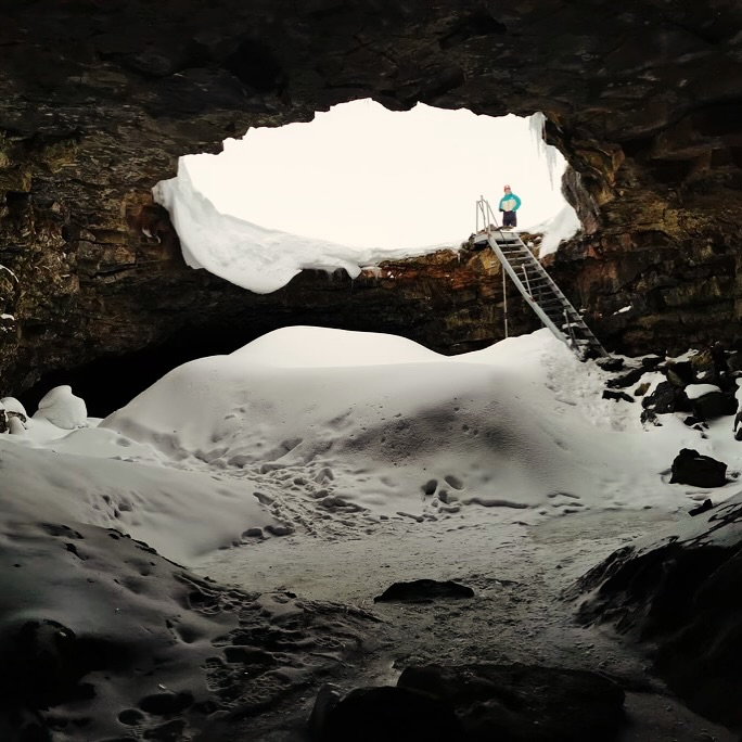 Step into another world beneath the ice! 🧊
Our exclusive Lofthellir ice cave tours offer a once-in-a-lifetime experience. With only one group allowed per day, you'll have this magical underground wonderland all to yourself.
The metal staircase leads you down into a realm of ancient ice formations and crystalline beauty that will leave you speechless.
Book your exclusive adventure today!
www.geotravel.is
#lofthellir #icecave #northiceland #myvatn #exclusive #underground #iceland #geotravel #winterwonder