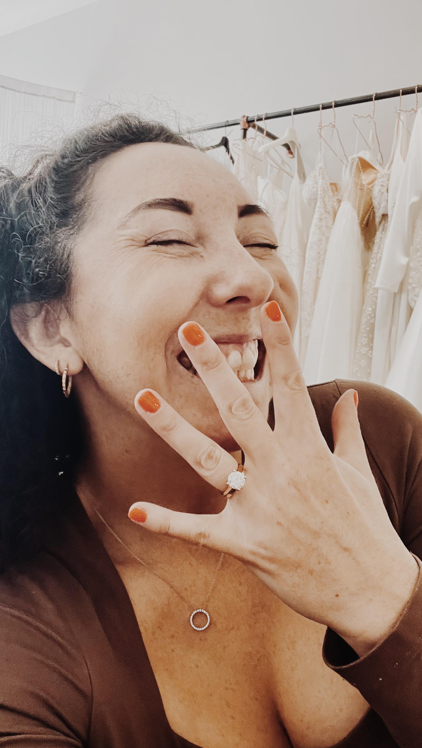 I will forever wave my ring around and for anyone who wants to listen, I will talk and talk about our wedding day 🤣
Good job I work in an industry where that’s socially acceptable!
•
•
•
•
•
#weddingring #diamondring #happilymarried #justmarried #bride #bridal #bridalboutique #warwickshire #weddingdress