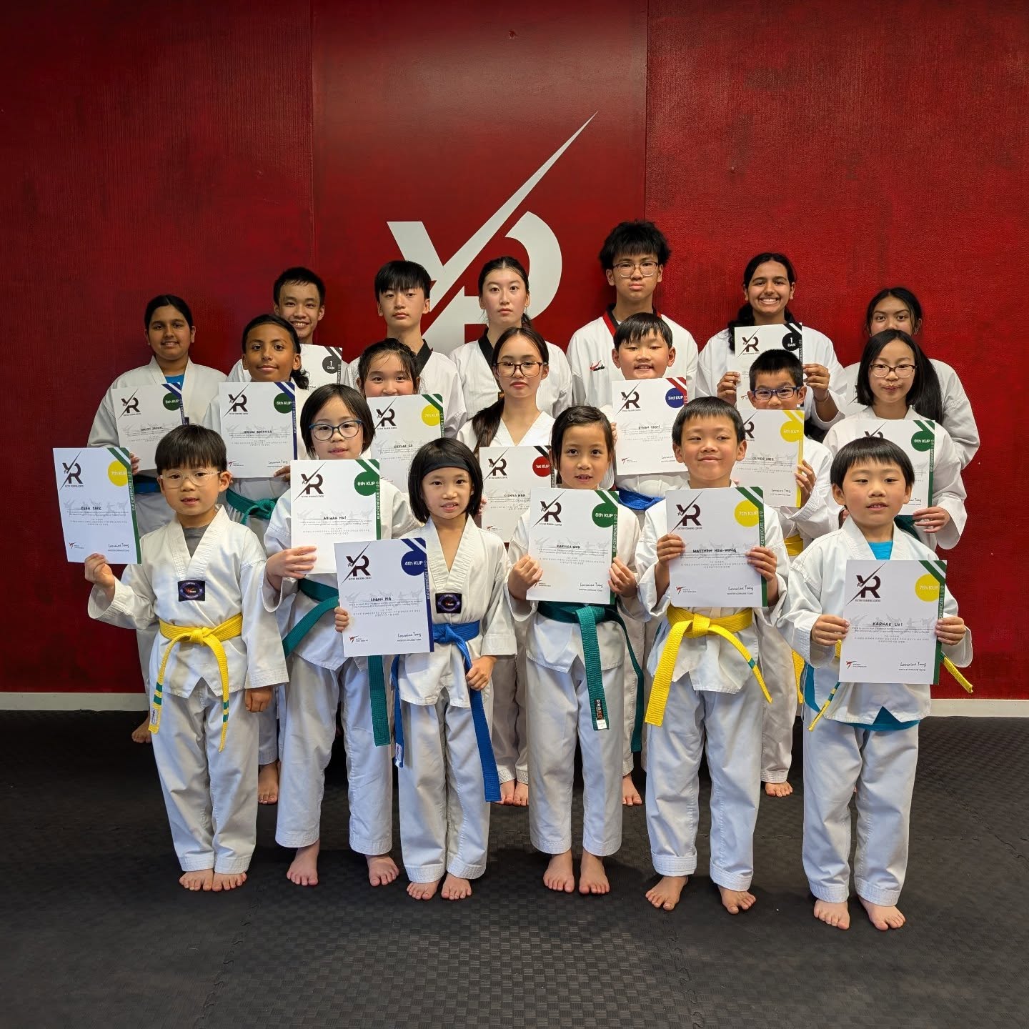 Congratulations to the students who took part in the September promotion test and earned their new belts and stripes! Special congratulations to our newest 1st degree blackbelts Gunner Tam and Aaliyah Jaswal
.
.
.
#vectortrainingcentre #uniforms #martialarts #taekwondo #bctaekwondofederation #tkdcanada #athlete #fitness #vancouver #classes #colourbelt #blackbelt #kick #poomsae #kyorugi #selfdefense #promotiontest #belttest