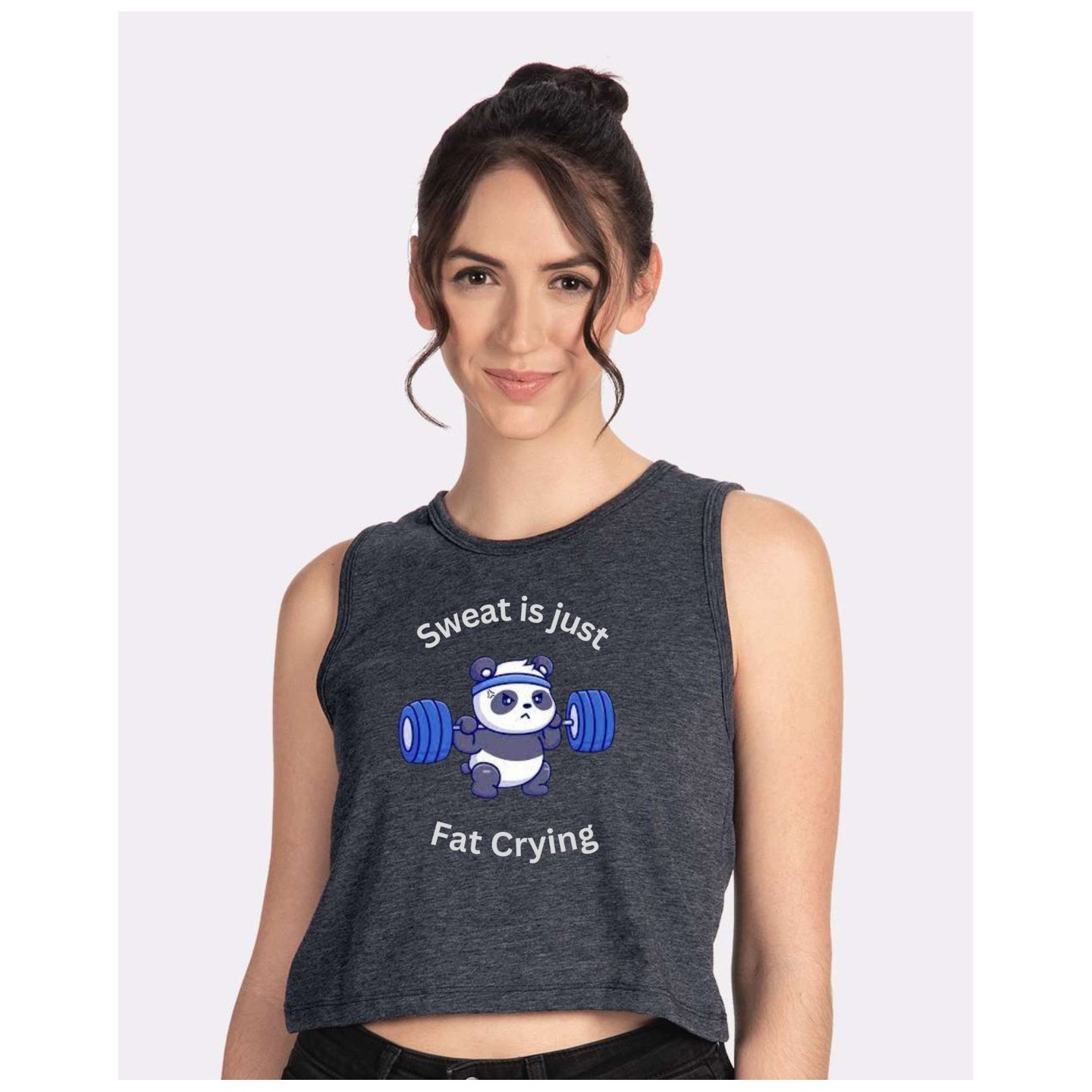 Unleash your inner strength with the Panda Tank Cutoff! This flirty, fun workout top is designed to keep you cool and confident during even the most intense workouts. 💪 Link in Bio #FitnessFashion #PandaTank #WorkoutGear