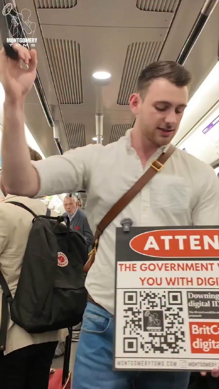 🚨: EXPOSING DIGITAL IDs ON LONDON TUBES...AGAIN!
I was back on the London Underground doing everything possible to wake people up about Digital IDs, mass surveillance, and the dystopian government overreach being forced on us.
This is the hill to die on. Digital ID is the gateway to full-blown authoritarianism and the real-life rollout of Orwell’s 1984: tracking, tracing, controlling, and paving the way for a centralised social credit system.
If we don’t resist, we risk losing our freedom forever. My mission is to build a movement of young people who will stand up and push back – but I can’t do it alone.
Grassroots outreach, face-to-face conversations, and speaking directly to the public are the most powerful tools we have.
You can support my mission! Link below 👇🏻🙏🏻
montgomerytoms.com
#DigitalID #Freedom