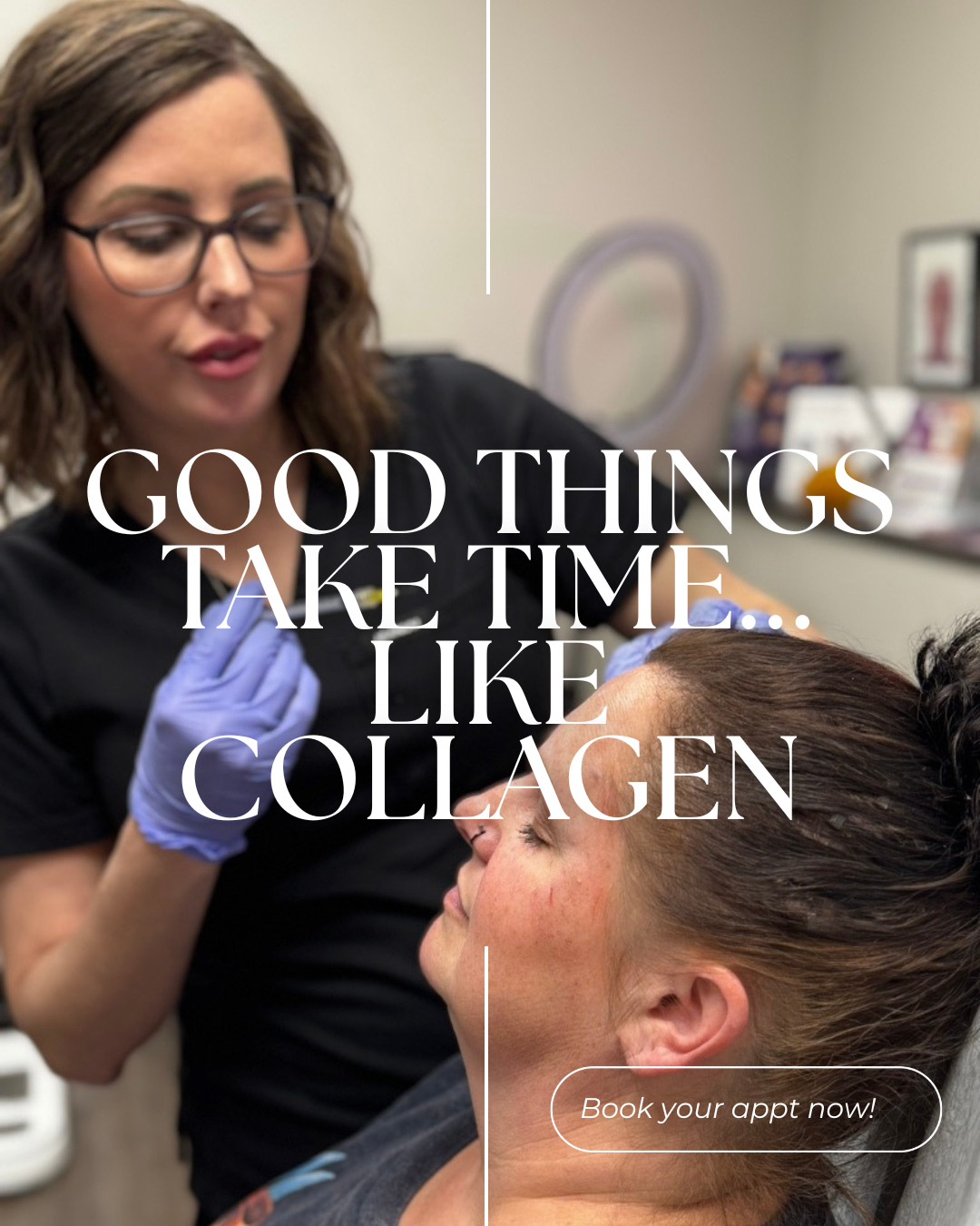 Let’s be real—Radiesse isn’t for the impatient beauties. If you’re looking for instant results, this might not be your go-to. But if you’re ready to play the long game for natural, lasting beauty, Radiesse is 100% worth it.
💡 Here’s why:
Radiesse works by stimulating your body’s own collagen production, gradually restoring volume and creating a fuller, more youthful look over time. It’s not about a quick fix—it’s about building a foundation for radiant, natural beauty that lasts.
Think of it like planting seeds: You won’t see the blooms overnight, but when they do appear, they’re stunning and long-lasting.
✨ The payoff?
Natural-looking results that improve over months
Long-lasting effects (up to 2+ years!)
A refreshed, fuller, youthful glow that’s all you
Patience pays off, and with Radiesse, the wait is worth every second. Ready to start your collagen journey? Let’s chat!
