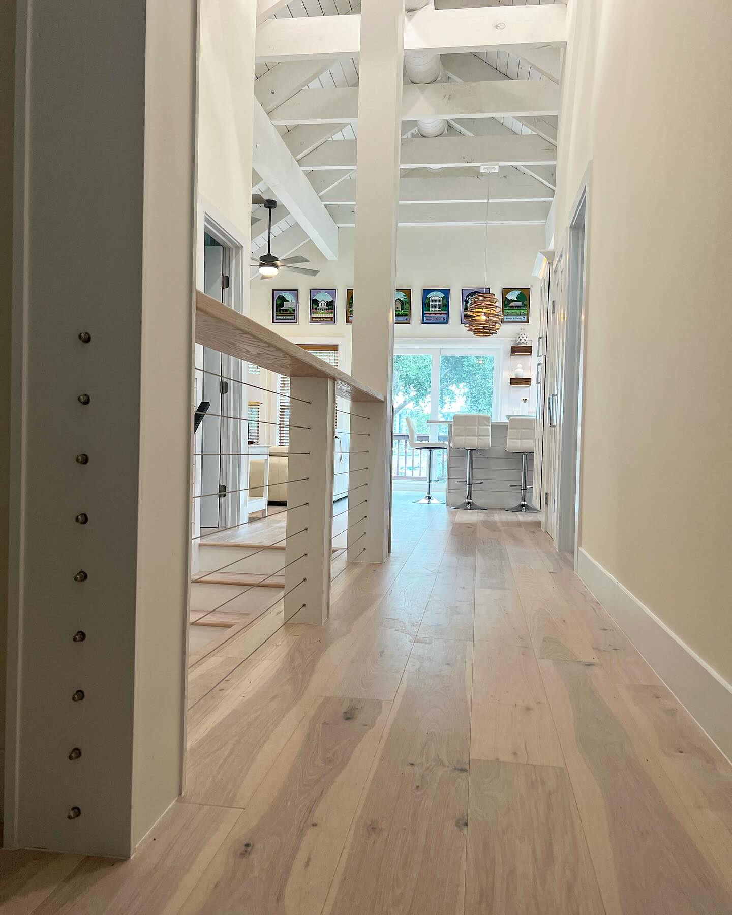 Sucker for wood work, especially open beams. This carriage house interior came out just how we envisioned it.
