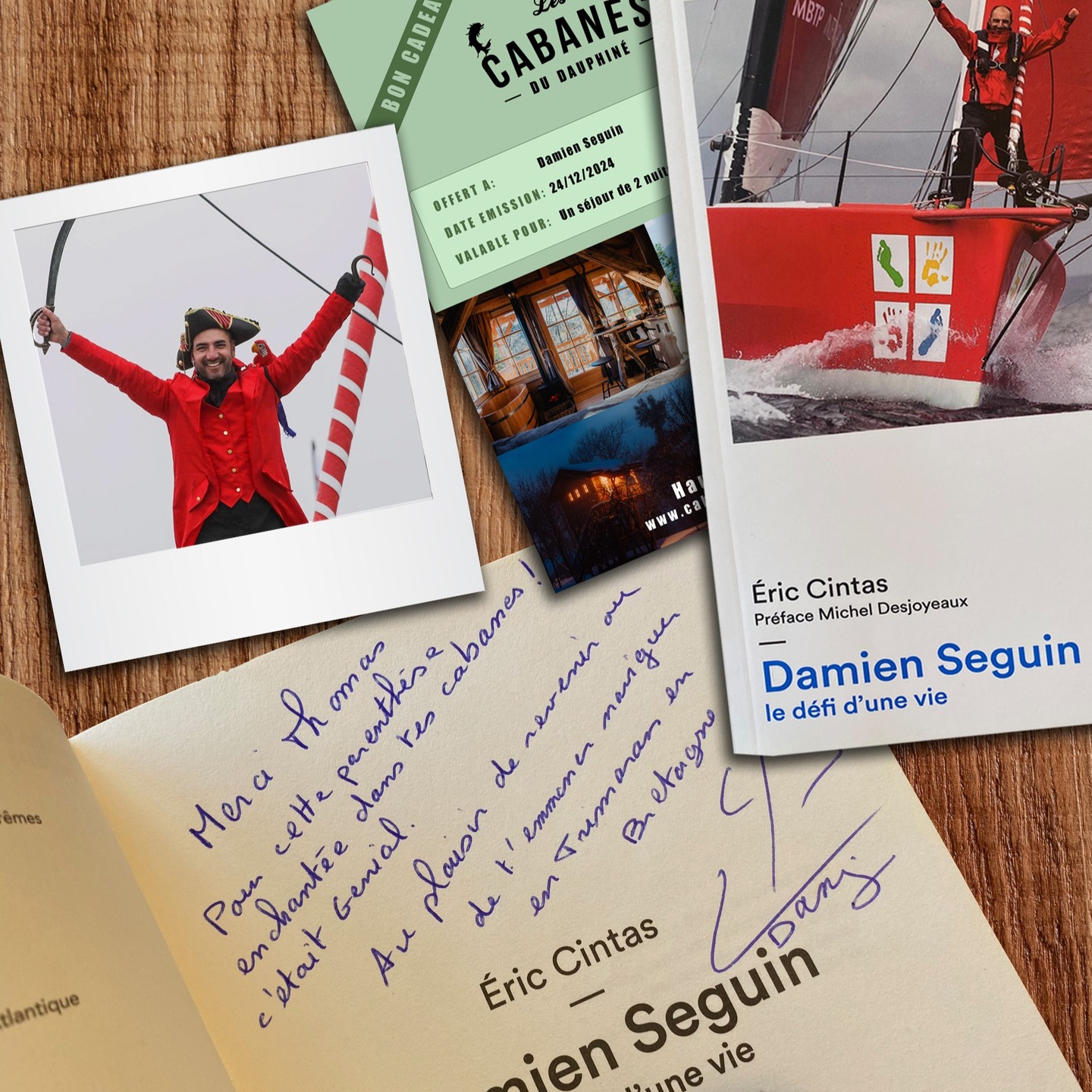 Le capitaine crochet est venu nous voir en personne ! Damien Seguin @sailing.damien_seguin, briançonnais d'origine, était le premier skipper à répondre à notre invitation durant le Vendée Globle 2024-2025 @vendeeglobe: "Bonjour, je suis Damien Seguin, Skipper sur le Vendée Globe..." Totalement irréel, une réservation en pleine course au large, aux antipodes et pas loin du point Némo! Promesse tenue pour ce marin incroyable avec son équipière au long cours Tifenn. Je vous recommande son livre "le défi d'une vie", une leçon impressionnante de combat et d'humilité, un marin hors norme, merci !
@assodpdm @groupeapicil @vendeeglobe #vendeeglobe