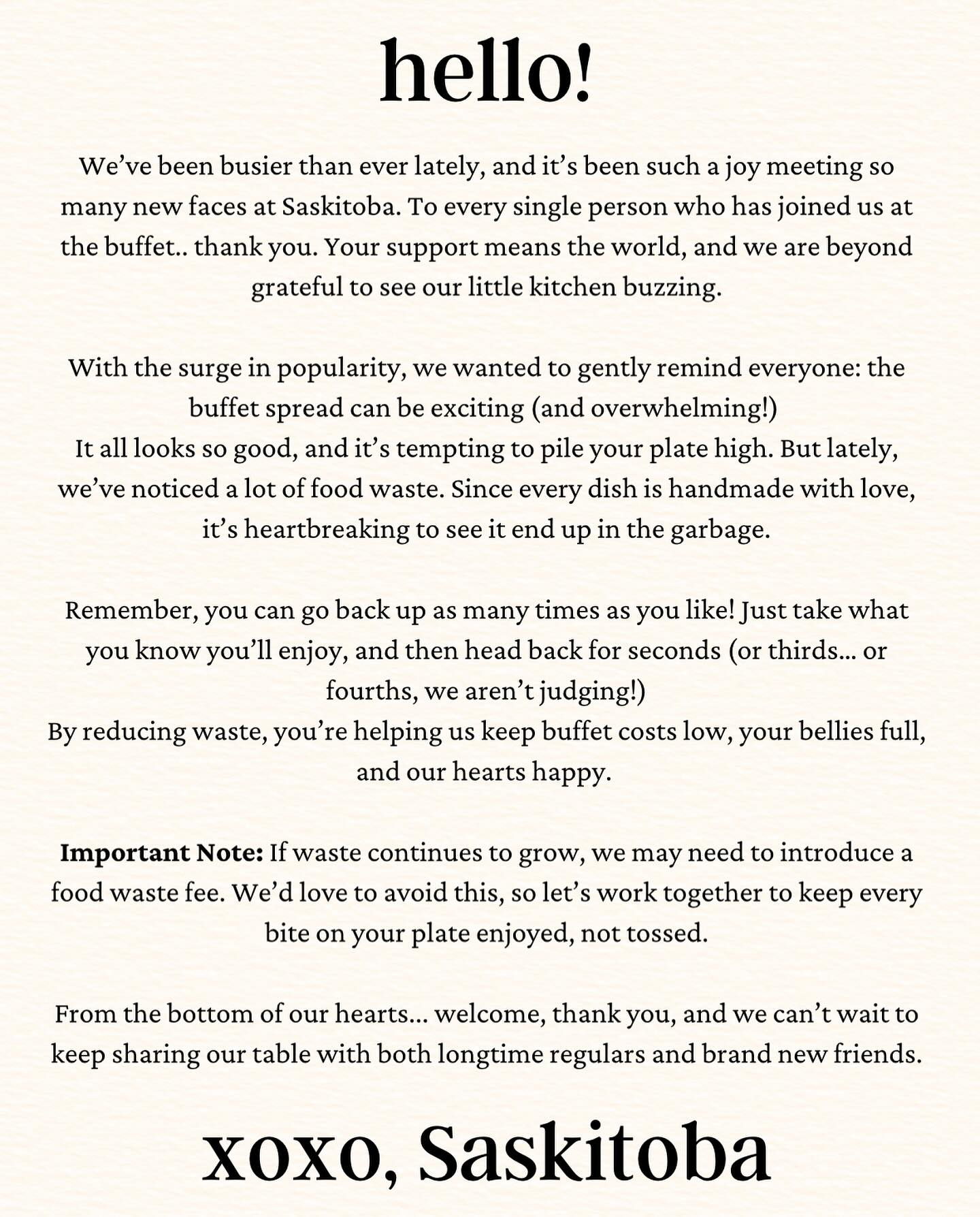 a gentle reminder on food waste ❤️