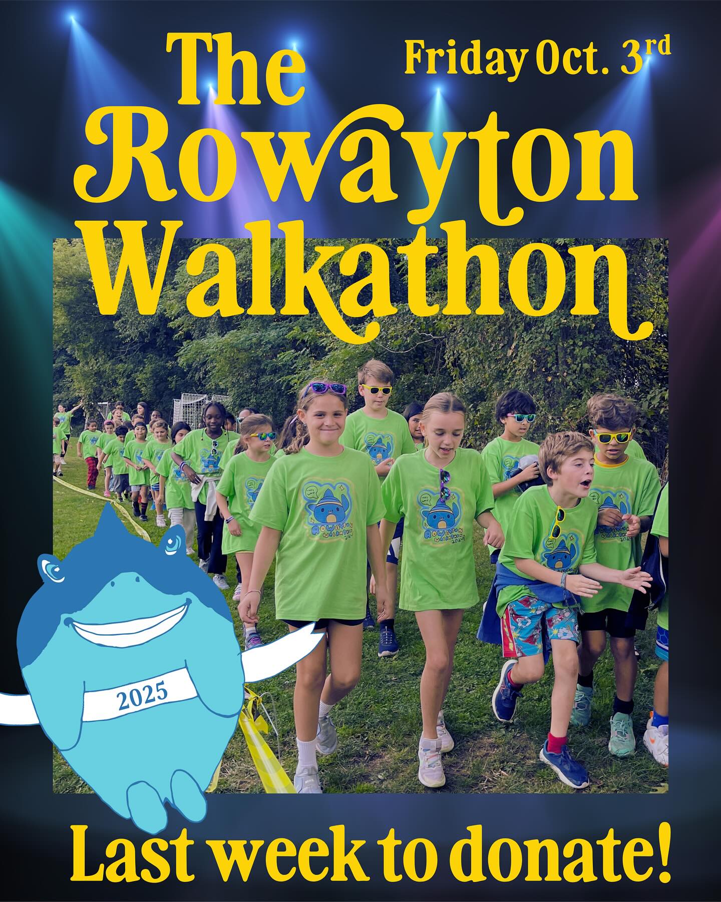 Big week! The Walkathon is this Friday! Help us reach our goal. No donation is too small! Your contribution directly benefits the kids with field trips, assemblies, school supplies, equipment and family fun nights. Thank you SO much for your help! And also don’t miss our next PTA meeting this Wednesday 10/1 at 9:15am in the cafeteria and on zoom.