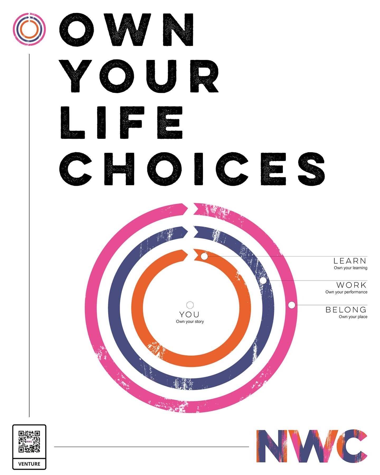 At the heart of our programmes (and our mark) is a simple founding principle:
How to own your life choices.
Coming to know your self, and back yourself, as you LEARN, WORK, and BELONG.
—
Join our free life skills and work experience pilot at NWC Clapham this October:
VENTURE YOUR WORK
https://www.newworkingclass.co.uk/workexperience
