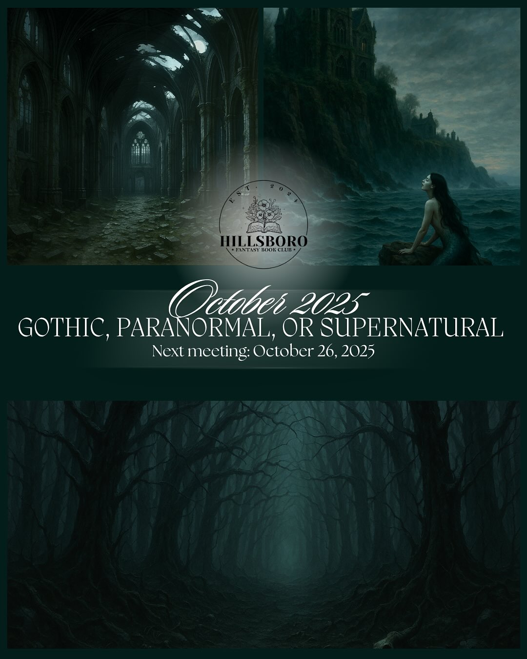 GOTHIC, PARANORMAL OR SUPERNATURAL / October 2025 Book Choices!
📚Anathema by Keri Lake 📚
@kerilake
✨And✨
📚All the Murmuring Bones by A.G. Slatter📚
@Angelaslatter
Descriptions and Trigger Warnings in the comments! We hope you read along with us this month. Our next meeting will be on October 26th at 1pm. Join our fb group or dm us for more details!
***
.
.
.
.
.
.
.
.
.
.
.
#hillsborofantasybookclub #bookclub #bookstagram #booklover #books #bookworm #reading #foryou #bookish #booknerd #bookaddict #bookcommunity #bookstagrammer #readersofinstagram #bookrecommendations #bookreview #bookshelf #booklovers #booksofinstagram #booksbooksbooks #bookblogger #goodreads #read #booklove #bookaholic #bookphotography #author #booktok #readingtime #bookobsessed