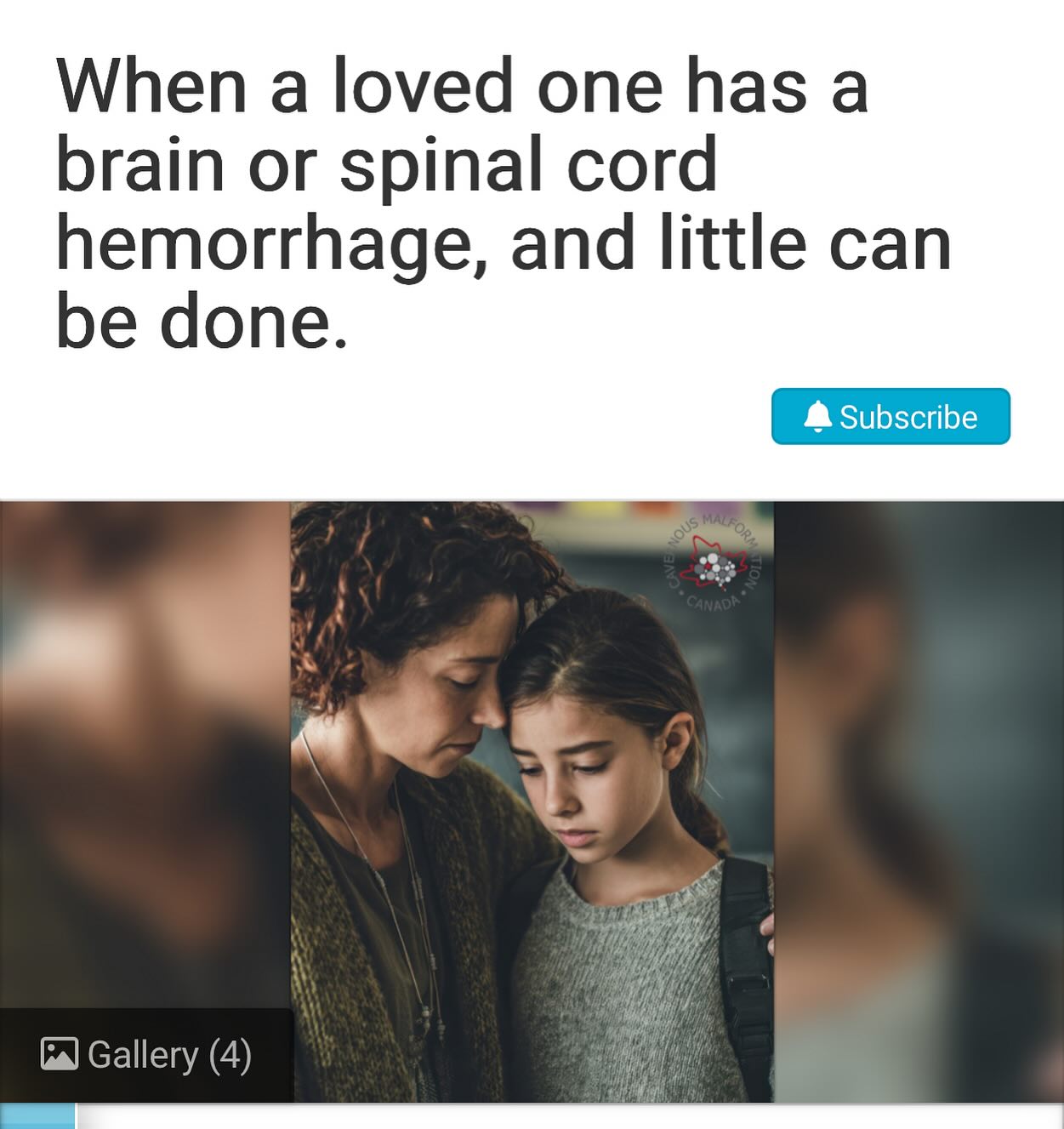 As a registered charity, we are in our fundraising momentum time frame. The Province of Alberta has approved @cavernousmalformationcanada for match funding once we reach $2000 in donations! This is needed to support our impact, our Mission and for a cure and treatment options for all patients. Access the link to contribute and learn more-also available in our bio!
https://fnd.us/cavernousmalformation?ref=sh_8DgwjFJucKx8DgwjFJucKx
#cavernousmalformation #cavernoma #crowdfunding #yoursupportmatters #charitableorganization #raredisease