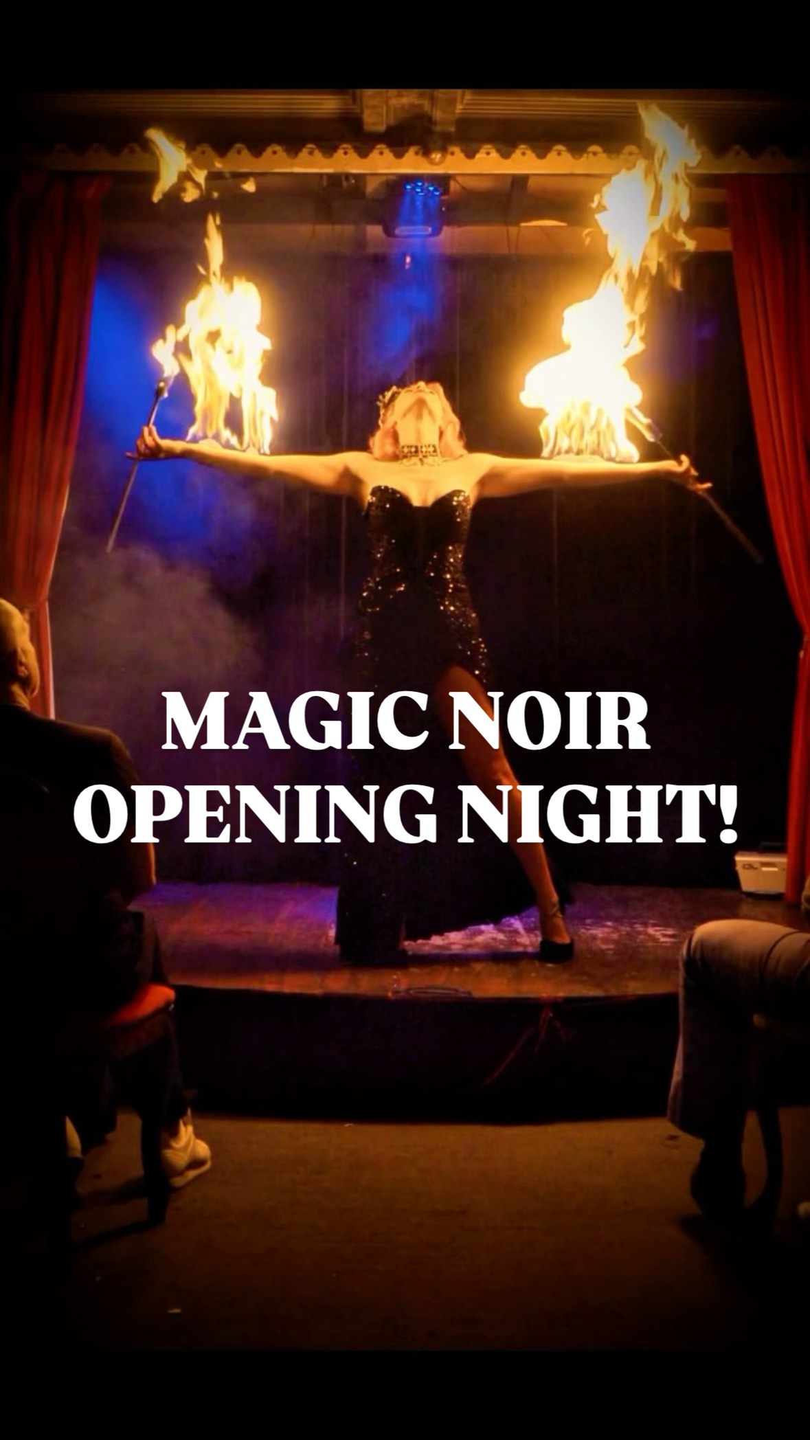 OPENING NIGHT is tonight!! 🔥🔥
Excited to debut my new fire eating act! What do you think? I think Becky Fire has a ring to it 🥰
Don’t miss out on your chance to experience this must see @melbfringe Festival show ⭐️⭐️⭐️⭐️⭐️
MAGIC NOIR
⏰ 5 shows only! 30th Sept - 4th Oct
📍Gasworks Arts Park - Albert Park
🎟️Ticket link in bio
#cabaretshow #burlesque #magic #whatsoninmelbourne #fireeating #melbournefringe #fireperformer #comedy #datenight #theatre