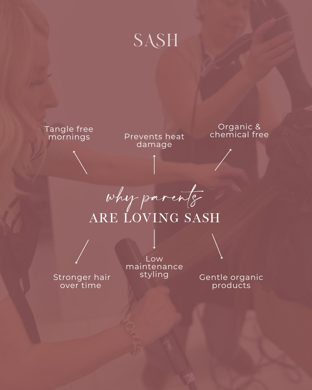 Parents are loving SASH for their kids, here's why 👇🏻
Our Permanent Straightening treatment is made with organic, non-toxic ingredients, making it safe for all hair types, even little ones!
It tames frizz, reduces daily heat styling and keeps hair smooth, healthy and easy to manage.
Give your child hair that’s effortless to style and always looking its best 🔗