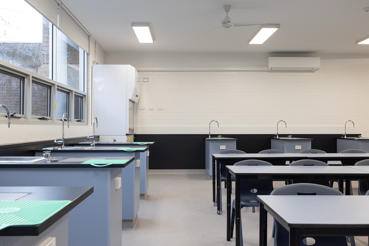 We’re proud to share the successful completion of the Marrickville High School Science Laboratory and Prep Room upgrades.
This project delivered state-of-the-art facilities designed to inspire the next generation of science learners.
The project involved:
- Brand new science laboratories and prep rooms
- Upgraded electrical, hydraulic, gas, and HVAC systems
- Custom joinery, industrial sheet flooring, and new windows
- Safety inclusions such as dump showers and signage
A huge thanks to our project partners and the school community for their collaboration. Together, we’ve created safe, modern, and functional learning environments that will serve students and teachers for years to come.
#ProjectCompletion #MarrickvilleHighSchool #RogersConstructionGroup #BuildingBetterSchools #EducationInfrastructure #ConstructionExcellence