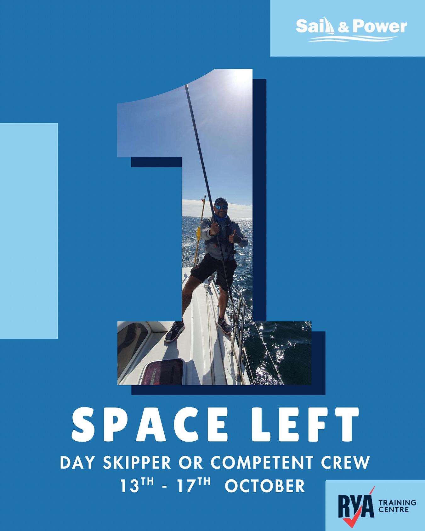 Join us onboard the only RYA Certified Catamaran on the Costa Del Sol October 13th for either your RYA Competent Crew or RYA Day Skipper Sail ⚓️🌊
HURRY ONLY ONE SPACE REMAINING!
Contact us at info@sailandpower.es, register on our website or WhatsApp us for more information
Start your sailing journey now!
📞+34621089785
📨info@sailandpower.es
🌐www.sailandpoweracademy.es
#sailandpower #training #learning #competentcrew #dayskipper #dayskipperpractical #catamaran #sailing #sailingspain #rya #skippercourse #powerboat #powerboatcourse #deckhand #fasttrackcourses #catamarancourses #learntosail #lifeatsea #sailingschool #boating #motorboat #esteponaport #puertoestepona #learntosail #skipper #summer #course #earepona #marbella #ryacourse #ryaspain