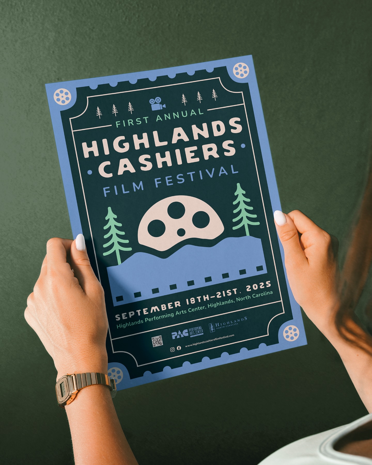 Just wrapped the visual identity for the Highlands‑Cashiers Film Festival, and this one was all about capturing a sense of place and nostalgia. Inspired by classic cinema, community, and the festival’s mountain setting, the system comes to life across everything from posters to tote bags, creating a consistent, welcoming experience.
Have a story to tell? Let’s build the brand that brings it to life. 🎬
