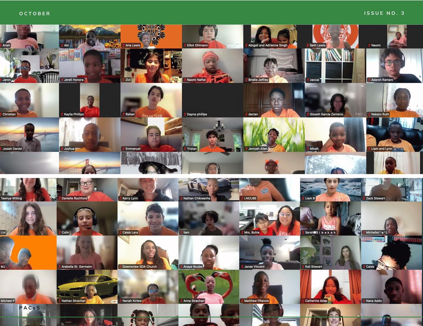 October Newsletter for Keeping PACe!!