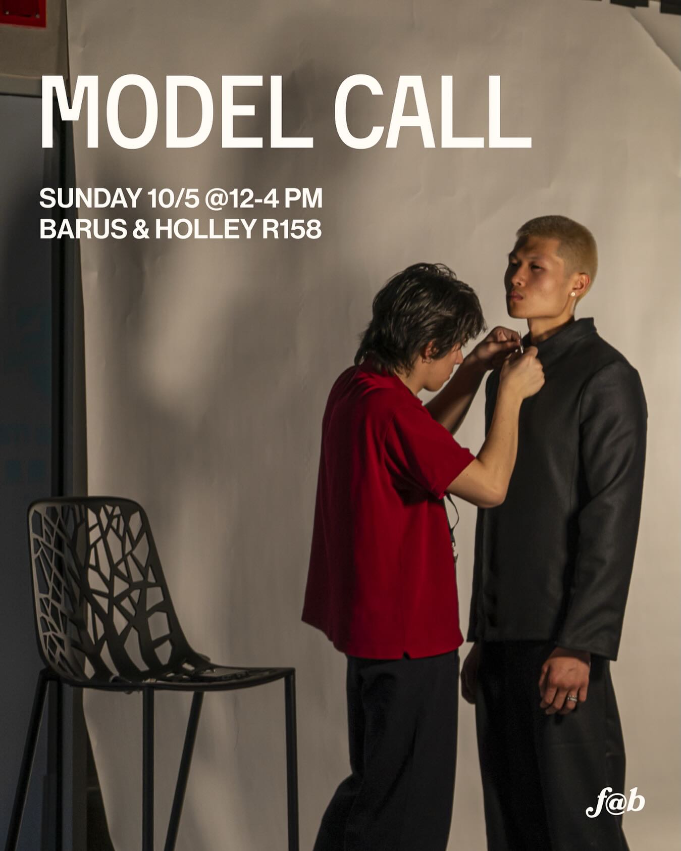 interested in modeling? take the first step and come to our first official model call of the year!
📍Barus and Holley room 158
⏰ Sunday 10/5 @12-4 pm
____________________________
photography: Yuki Ueta