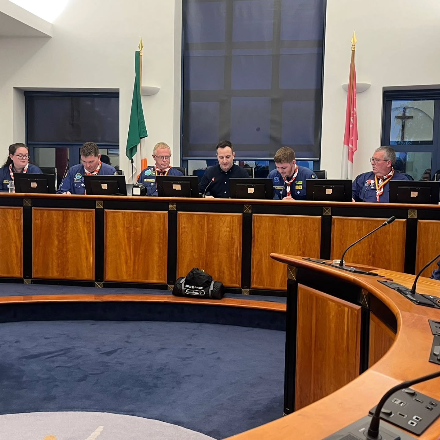 We were represented at tonight's Louth Scout County AGM in the Councillors Chambers in Louth County Council buildings.
A bravo to our own Shane Lynch who did a fantastic job as chair of the meeting π π
Congratulations to Ken Leonard on being re-elected as Louth Scout County Treasurer for another year. π
It was great to see many local councillors in attendance to hear about the great year had by Louth Scout County and own Group. A special mention of thanks to Councillor Pio Smith, who set the record straight on who is the best Scout Group in the county. π
#stoliversscoutgroup #droghedascouts #louthscoutcounty